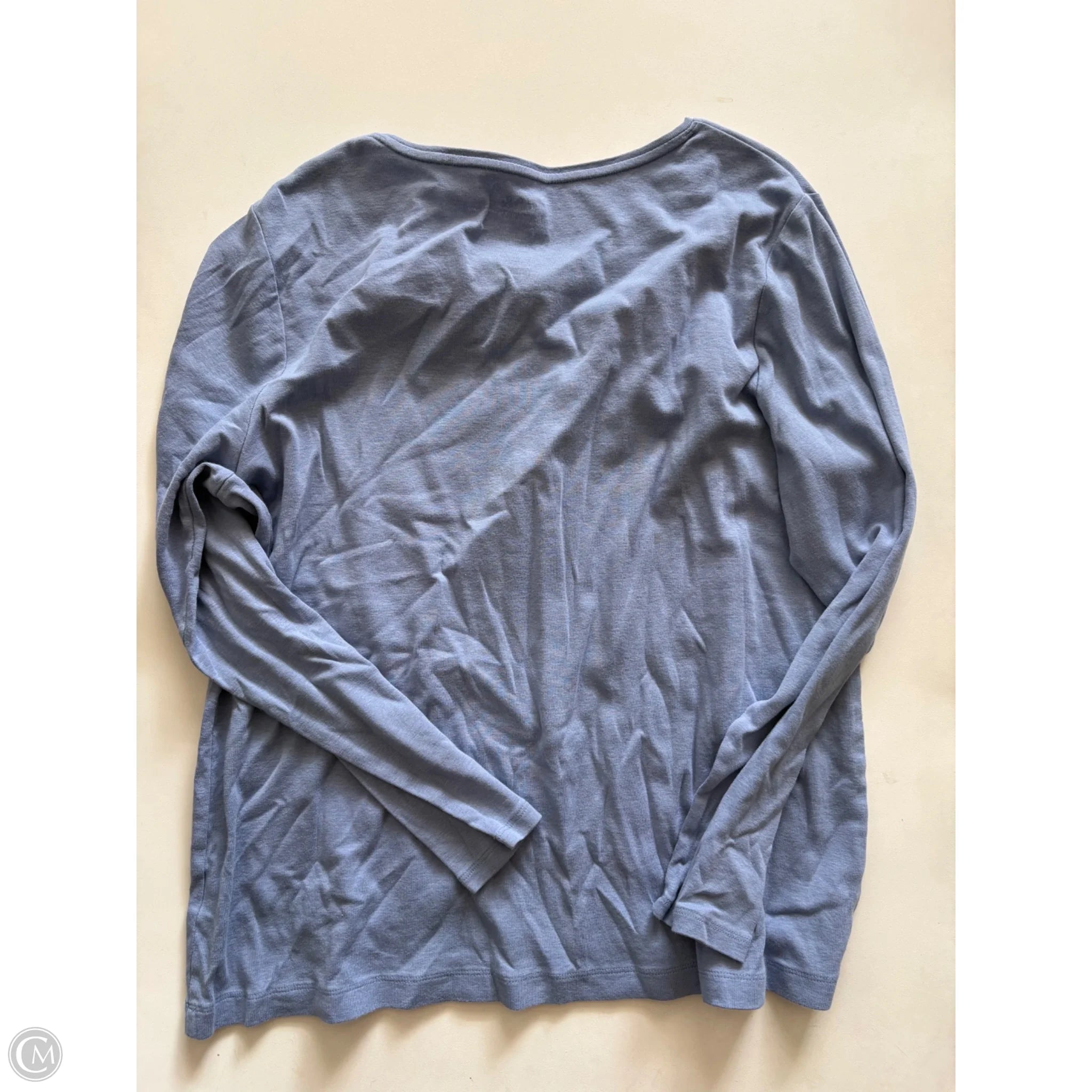 Top Long Sleeve By Croft And Barrow In Blue, Size: 2x - Image 2