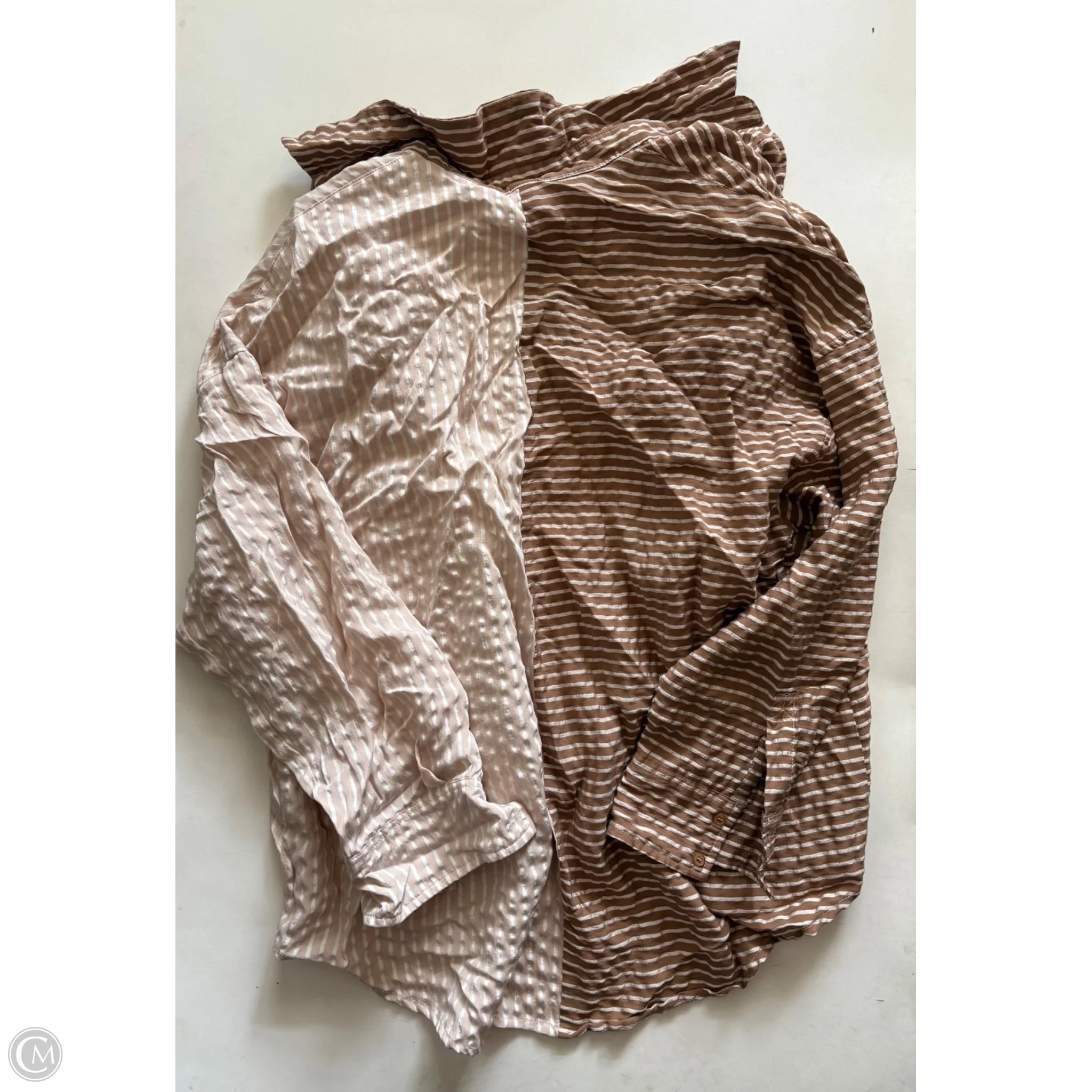 Top Long Sleeve By Miss Love In Brown, Size: M - Image 2
