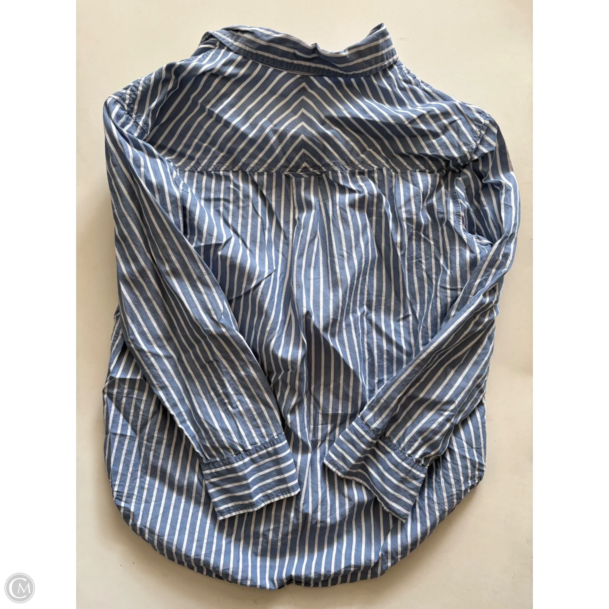 Top Long Sleeve By Lola River In Striped Pattern, Size: M - Image 2