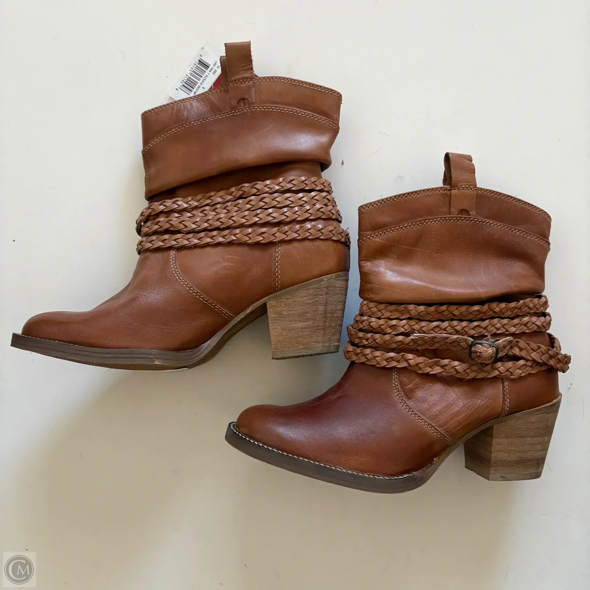 Boots Ankle Heels By Dingo In Brown, Size: 8 - Image 2