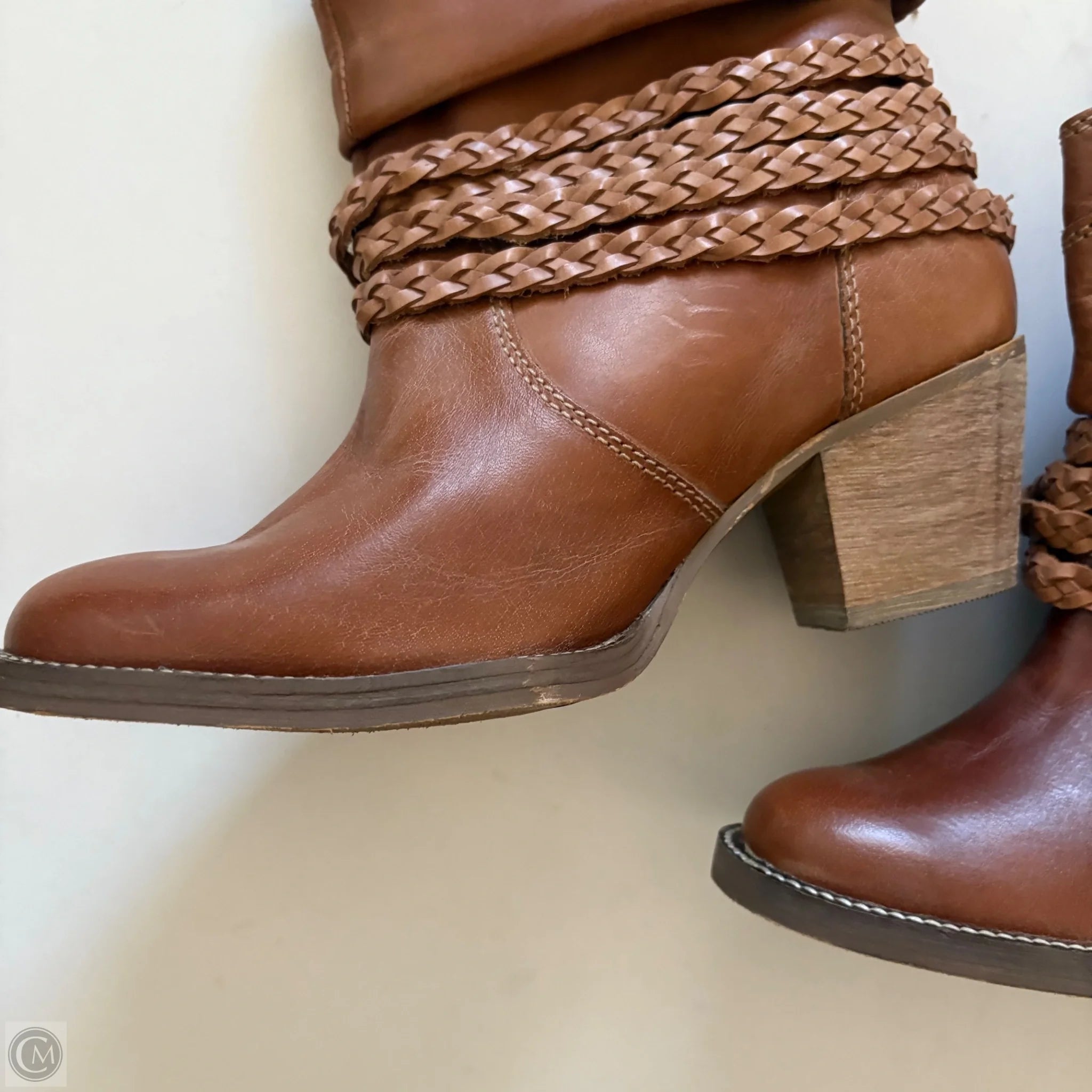 Boots Ankle Heels By Dingo In Brown, Size: 8 - Image 3