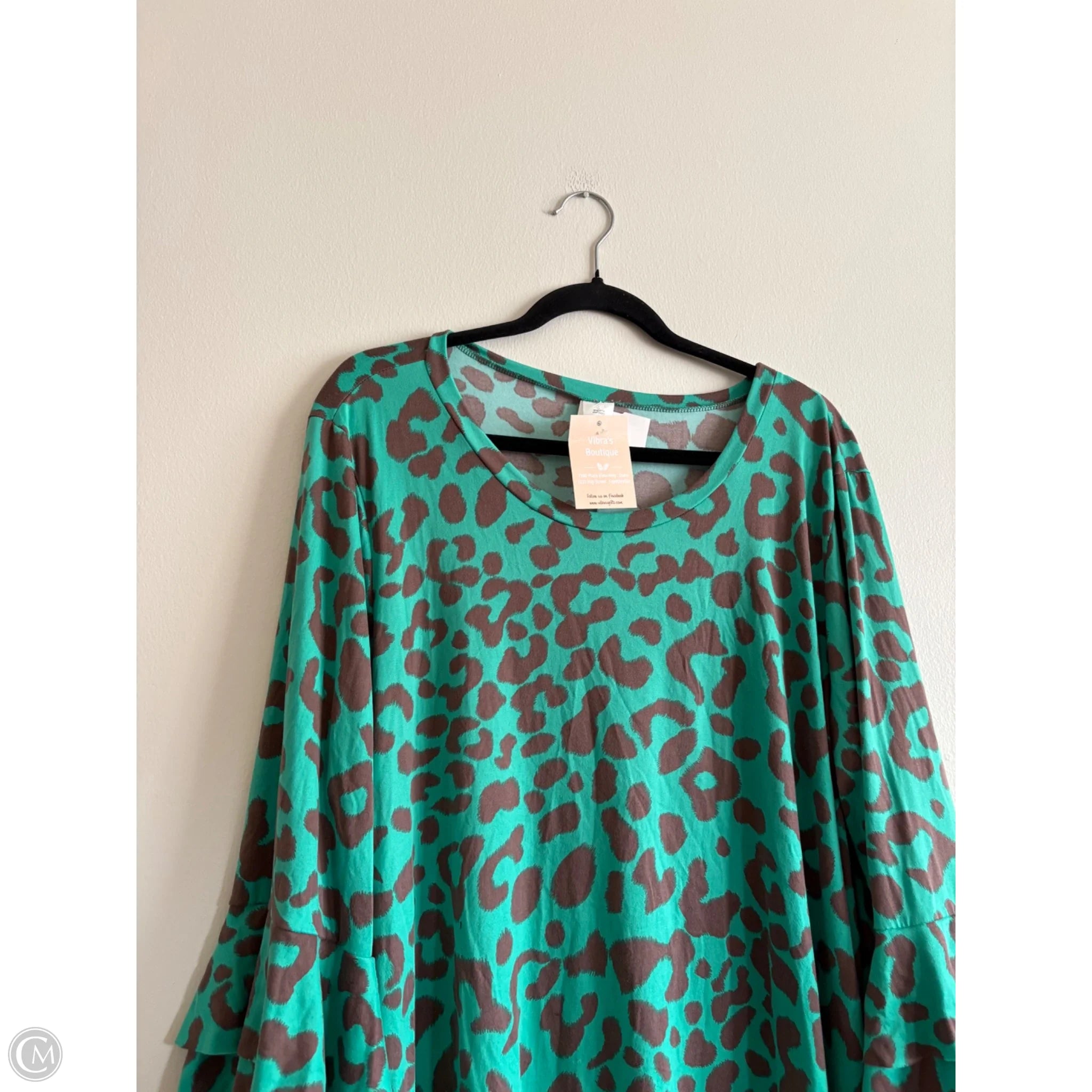 Top Long Sleeve By Cmc In Animal Print, Size: 3x - Image 3