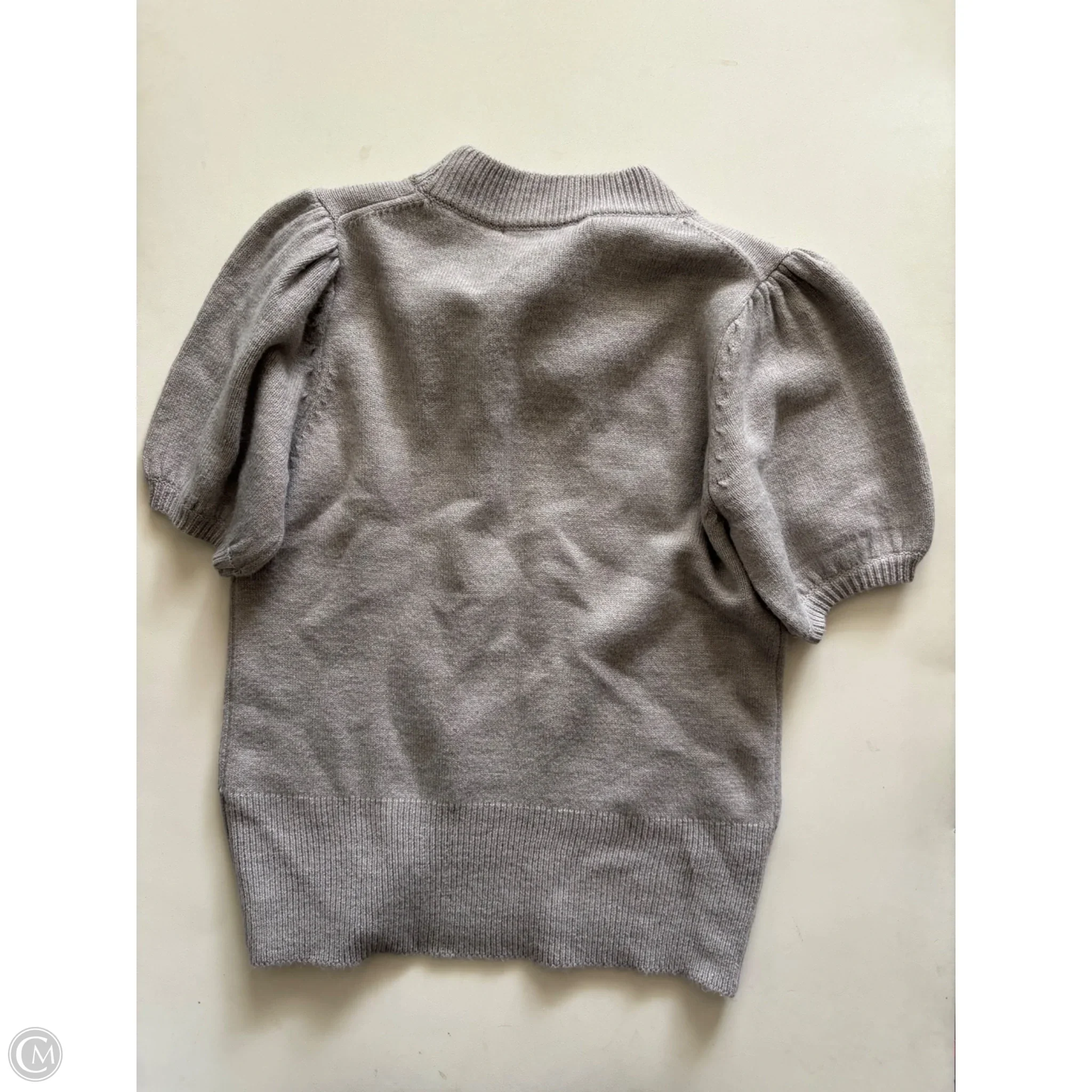 Sweater Short Sleeve By French Connection In Grey, Size: M - Image 2