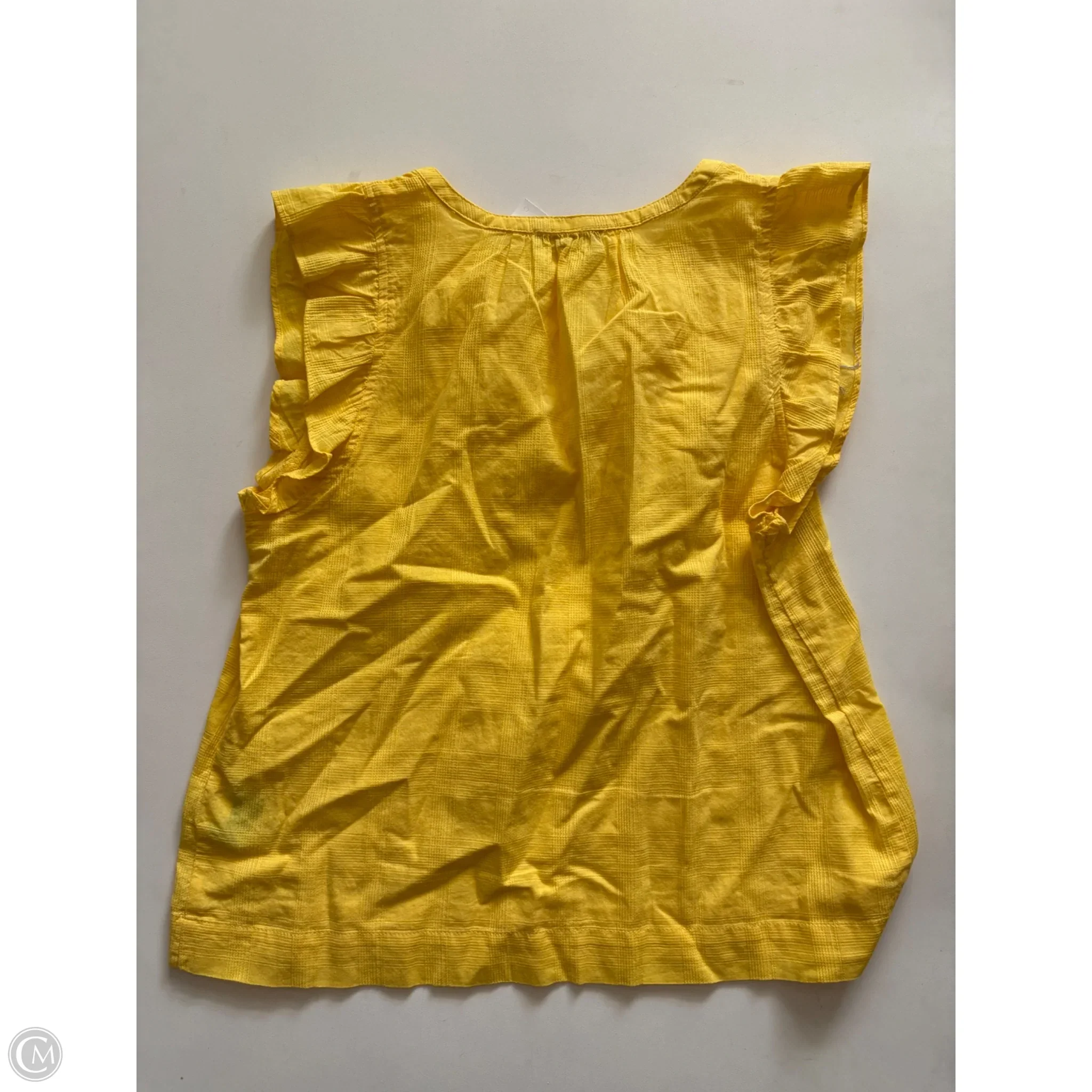 Top Short Sleeve By Lilla P In Yellow, Size: S - Image 2