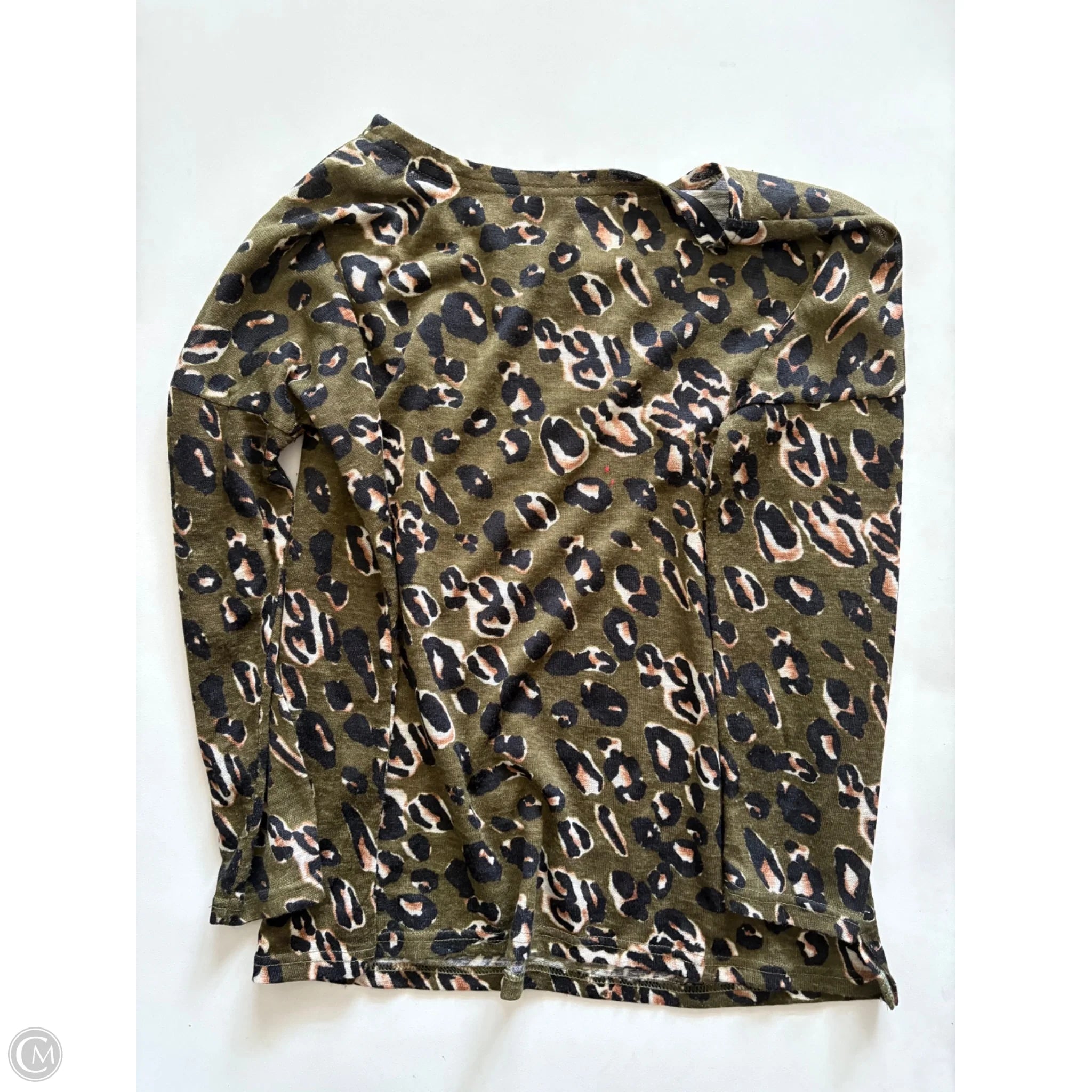 Top Long Sleeve By Joy Joy In Animal Print, Size: S - Image 2