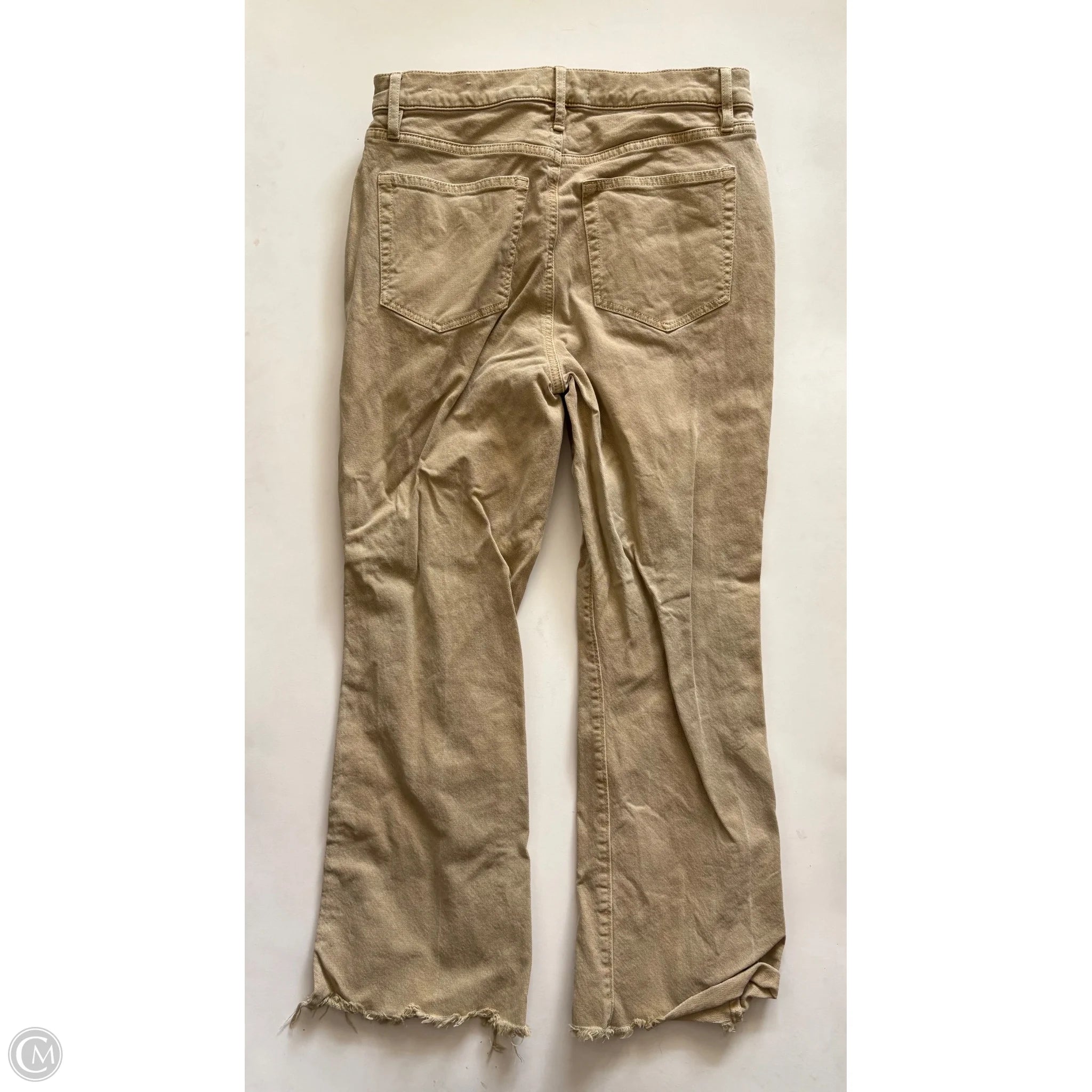 Jeans Straight By Loft In Tan, Size: 6 - Image 2