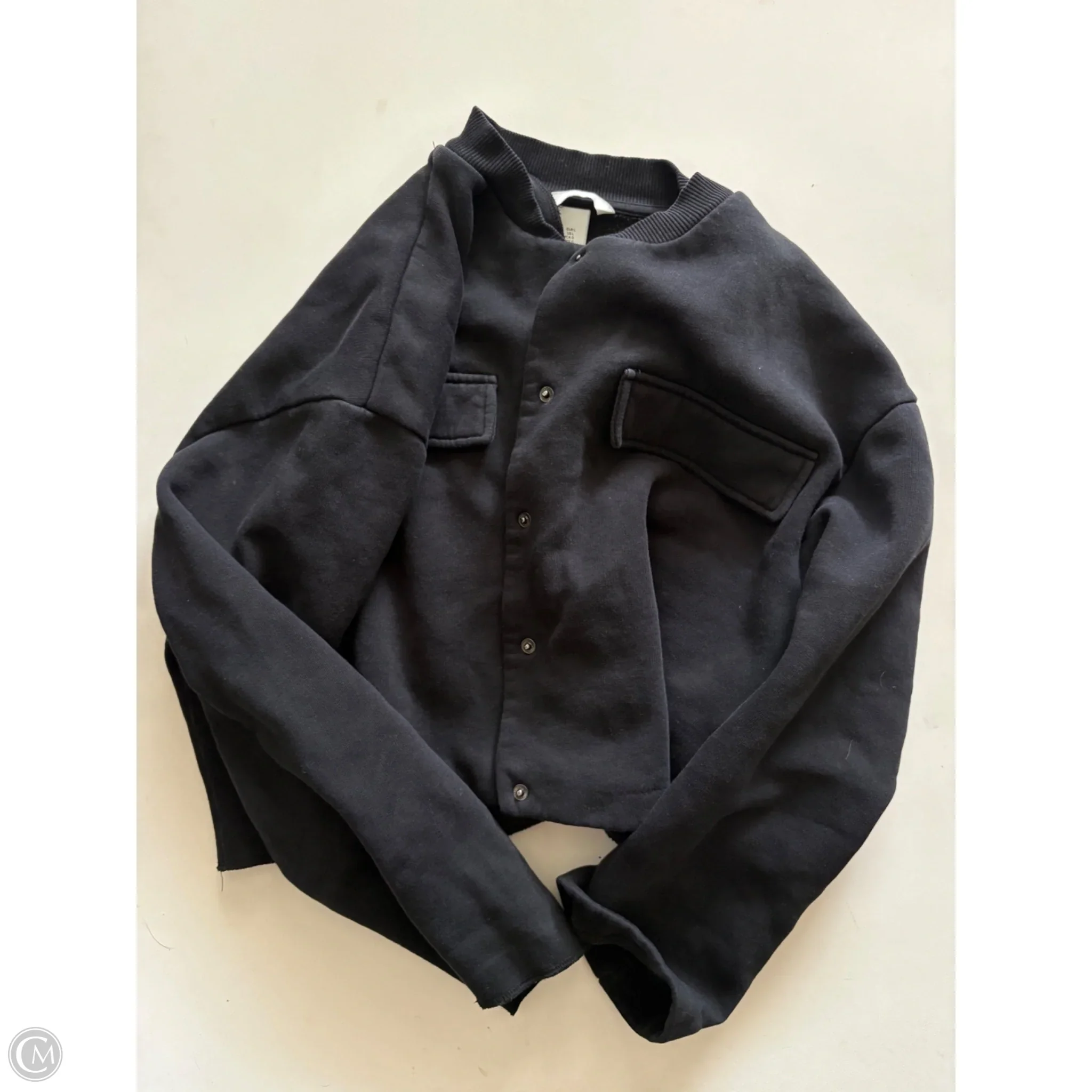 Jacket Fleece By H&m In Black, Size: L - Image 1