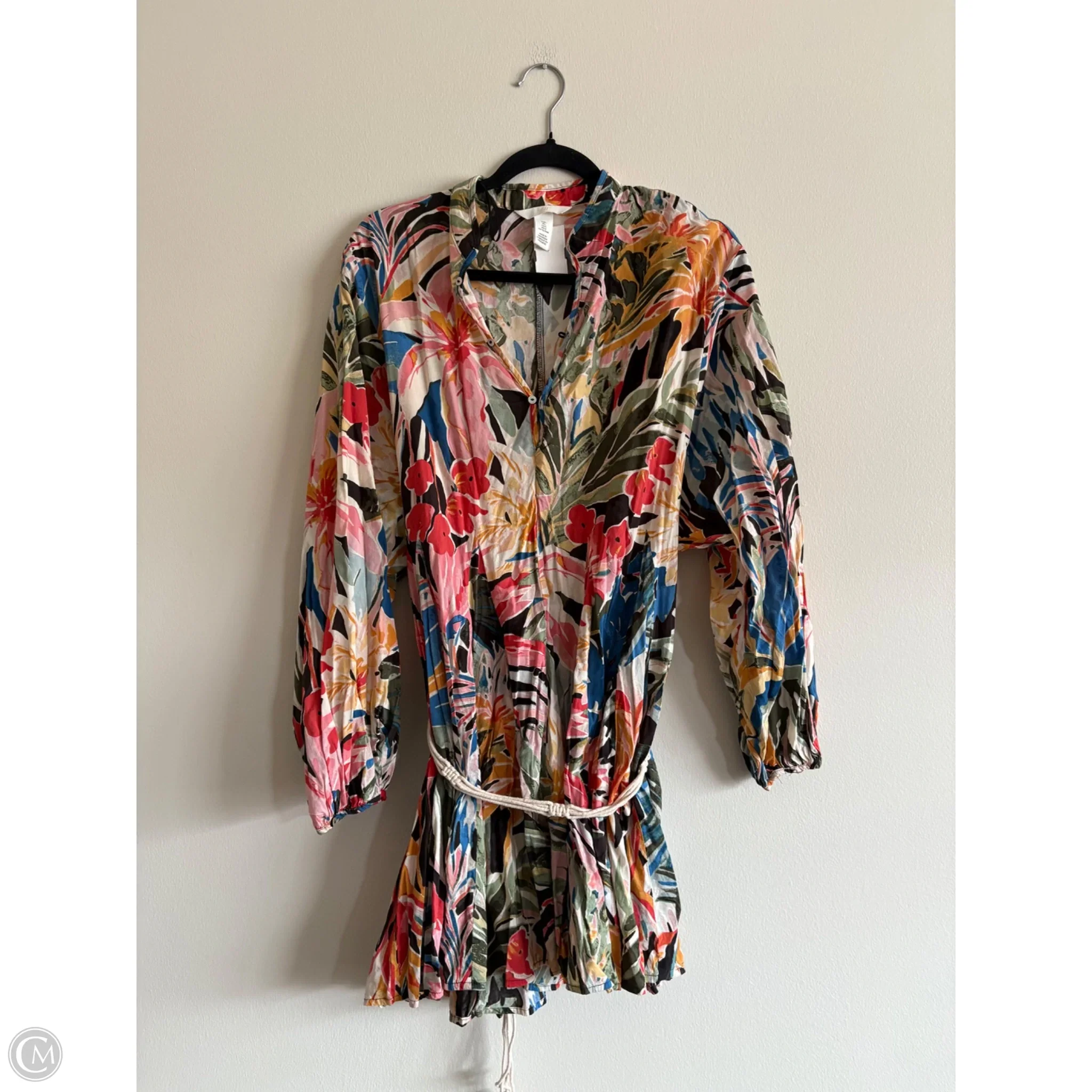 Dress Casual Midi By H&m In Floral Print, Size: L - Image 1