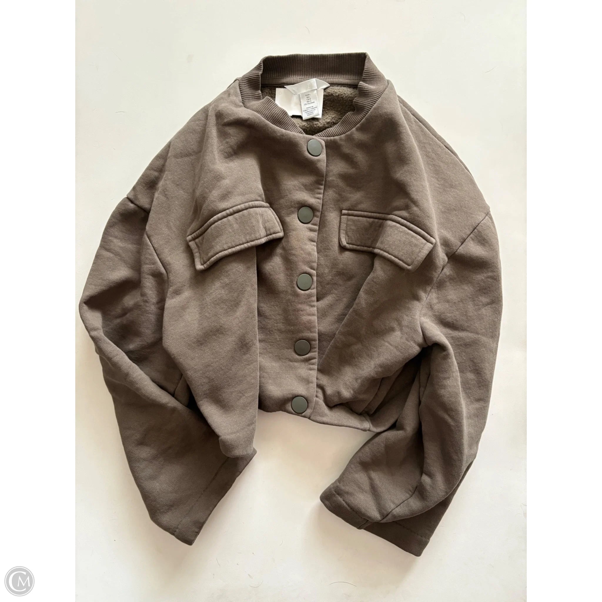 Jacket Moto By H&m In Brown, Size: L - Image 1