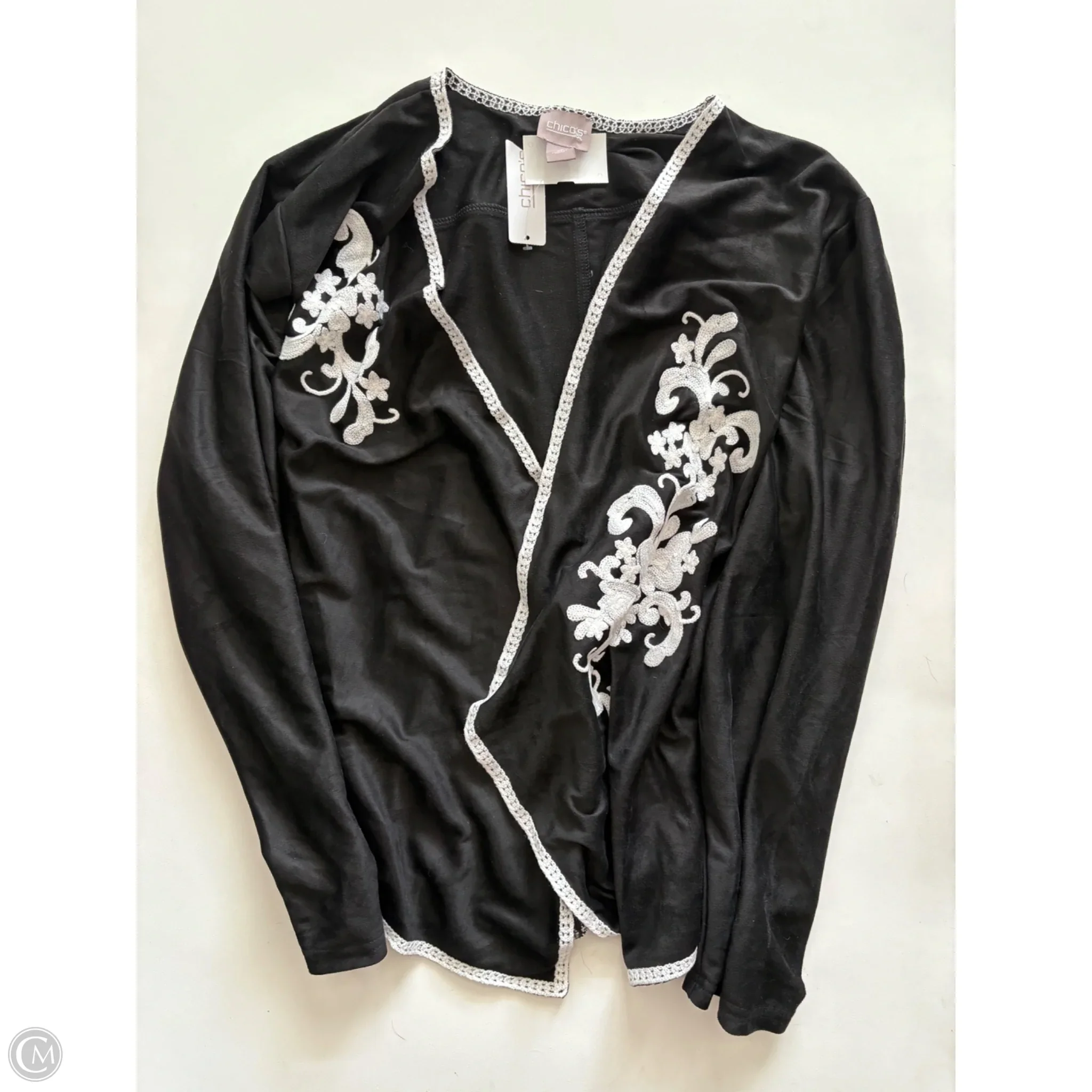 Top Long Sleeve By Chicos In Black, Size: 2x - Image 1