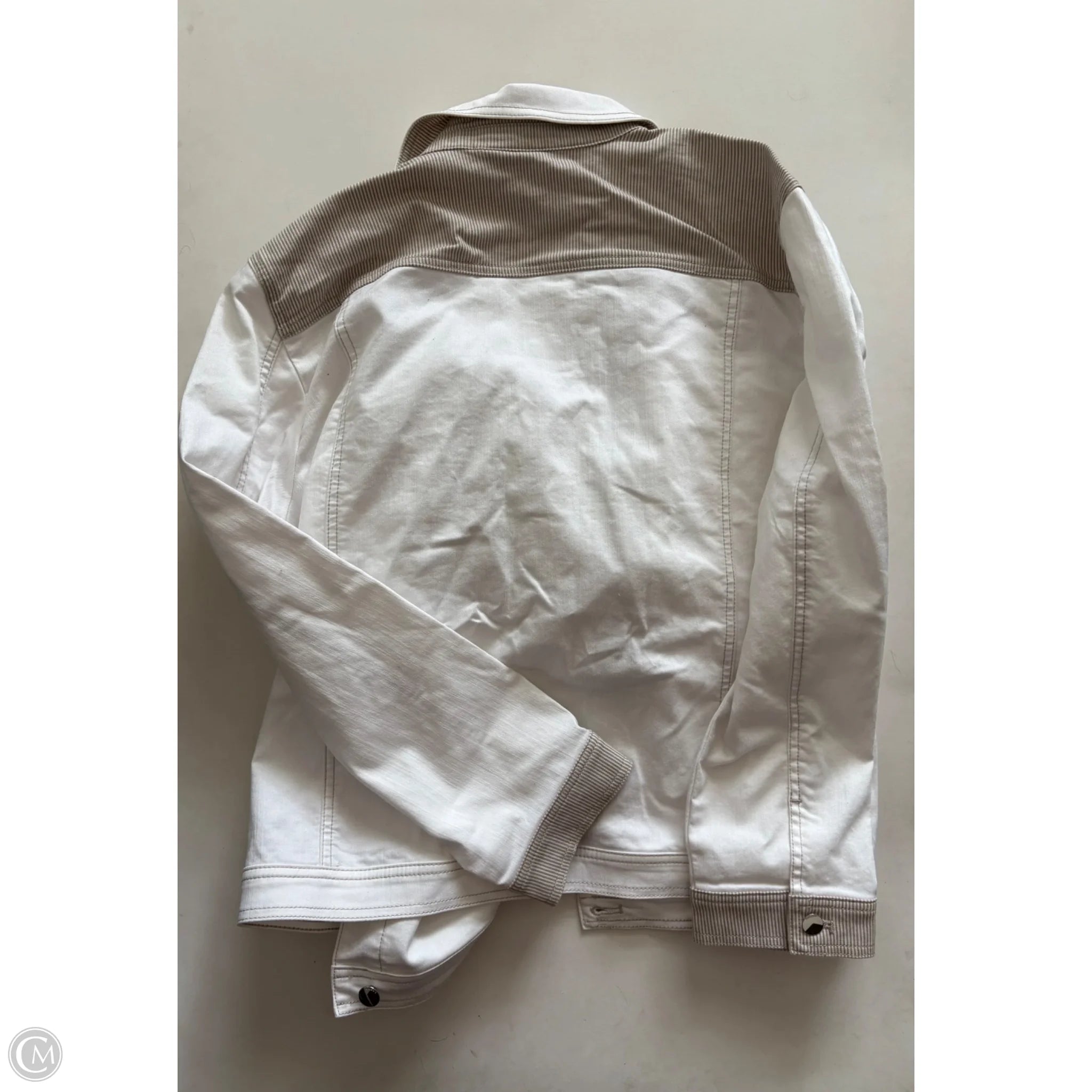 Jacket Moto By Chicos In White, Size: 2x - Image 2