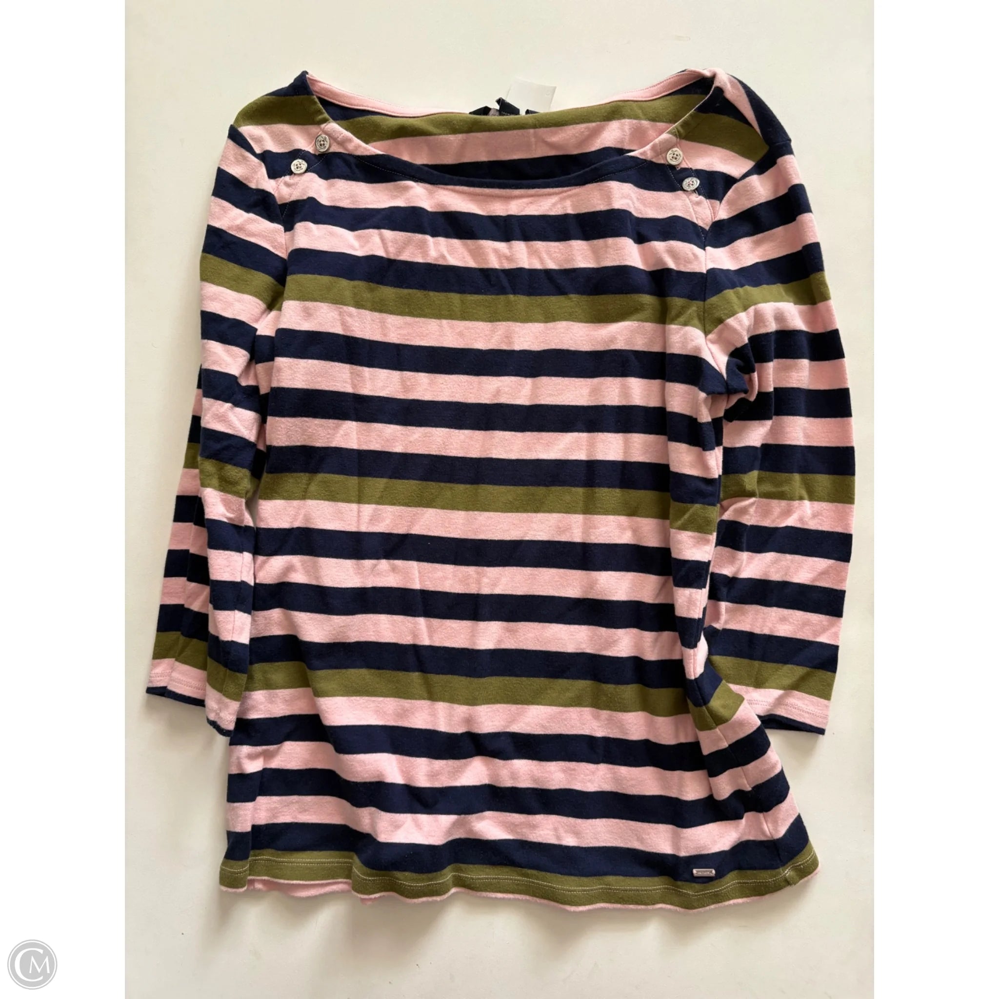 Top Long Sleeve By Tommy Hilfiger In Striped Pattern, Size: L - Image 1
