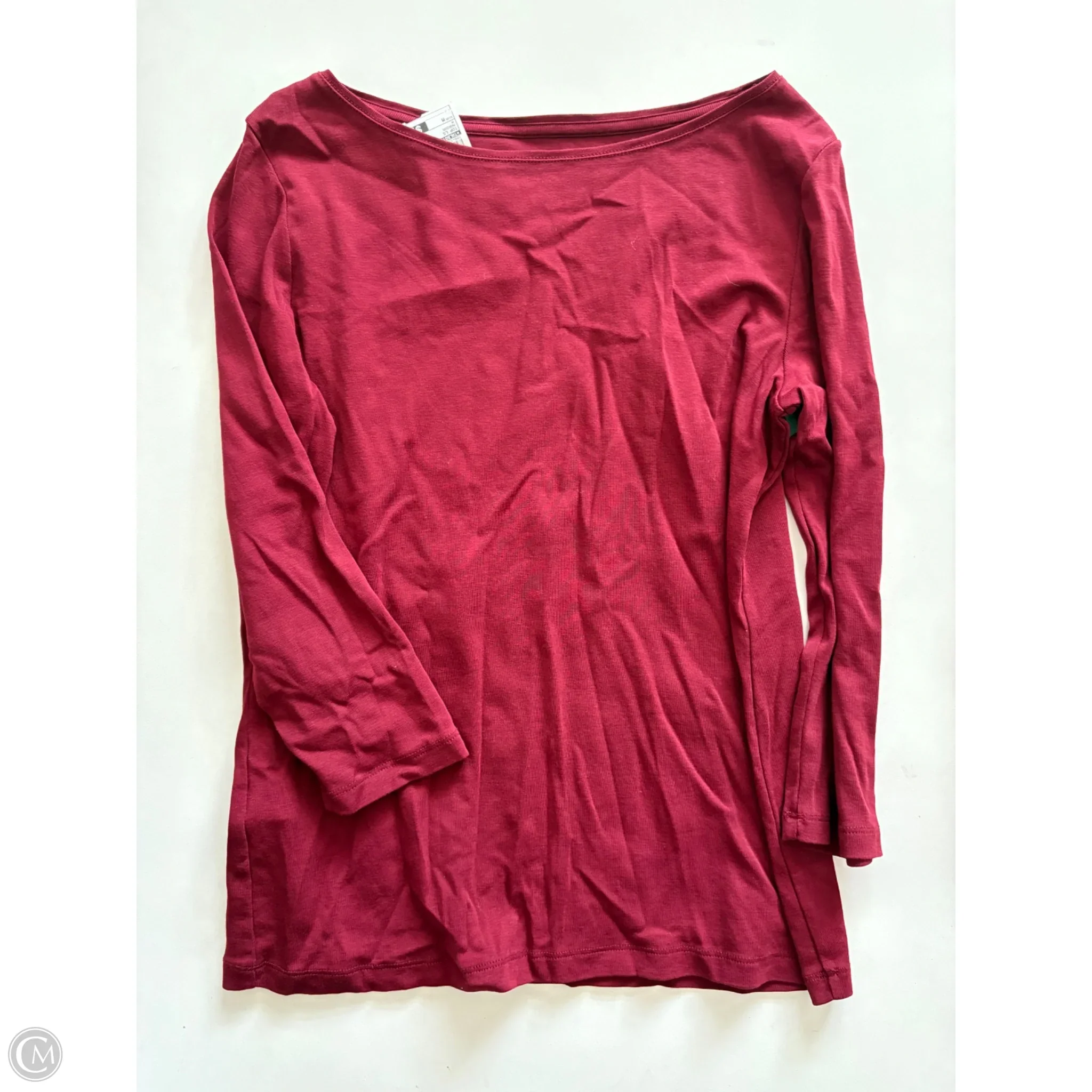 Top Long Sleeve By Talbots In Maroon, Size: M - Image 1