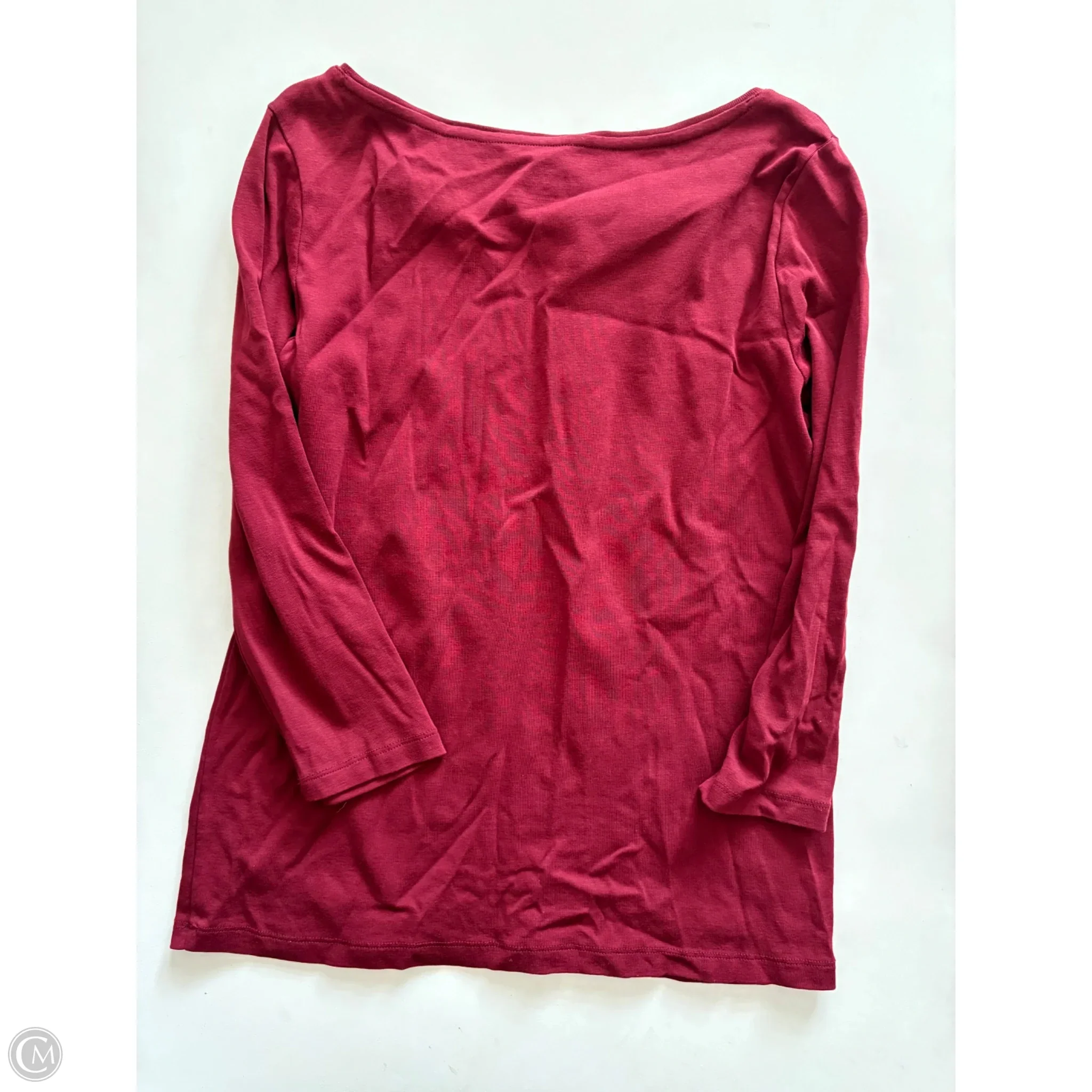 Top Long Sleeve By Talbots In Maroon, Size: M - Image 2