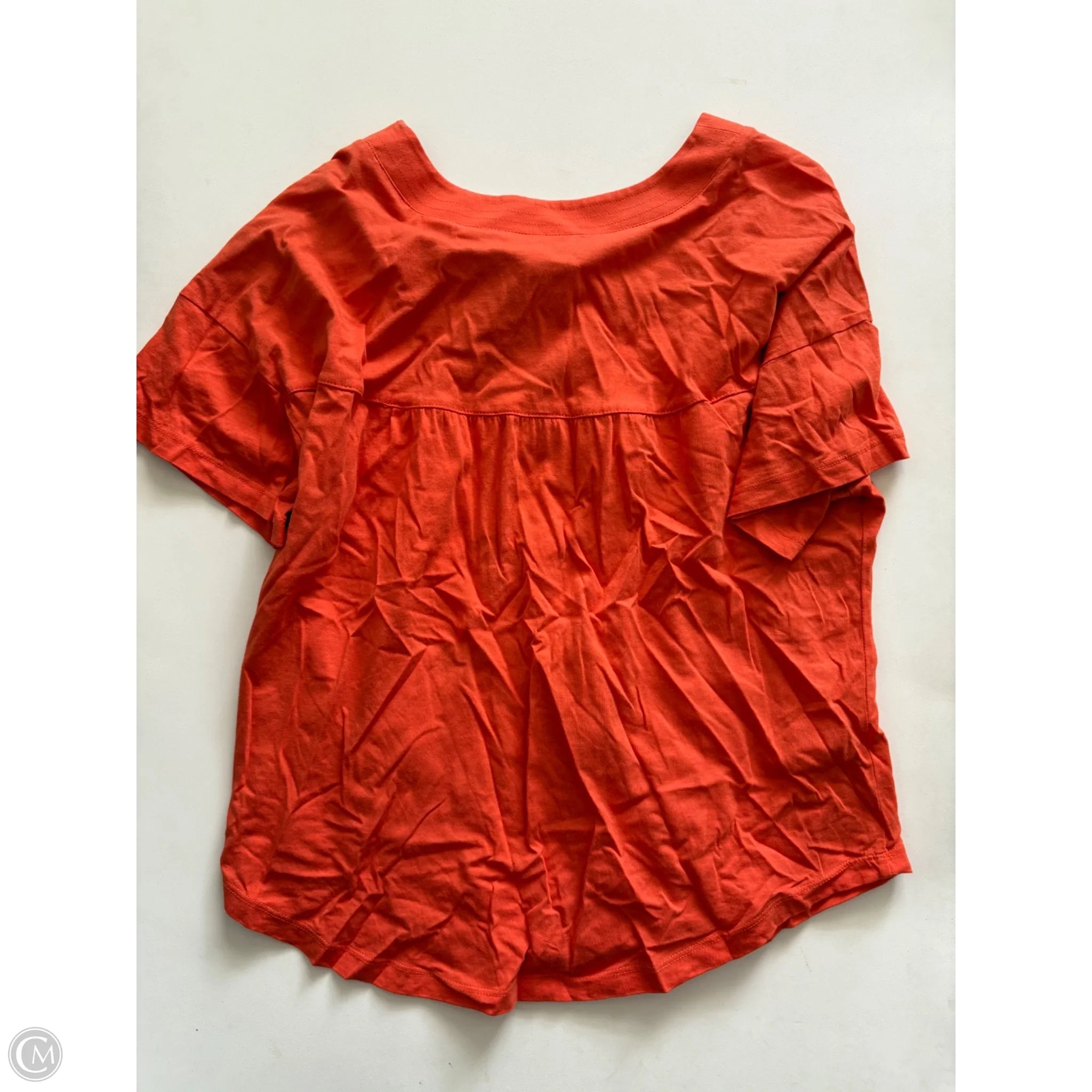 Top Short Sleeve By Nautica In Orange, Size: M - Image 2