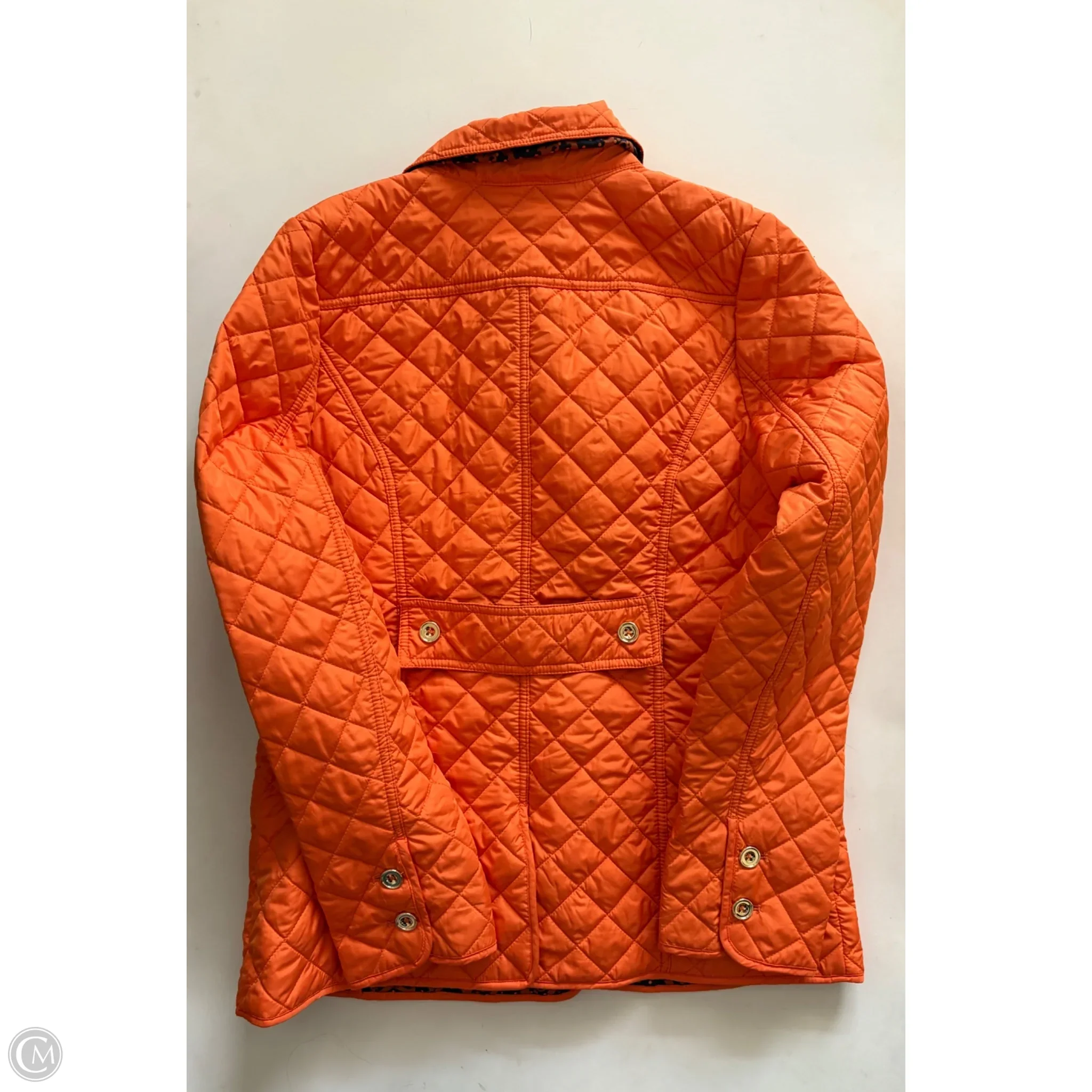 Coat Puffer & Quilted By Divuna In Orange, Size: S - Image 2