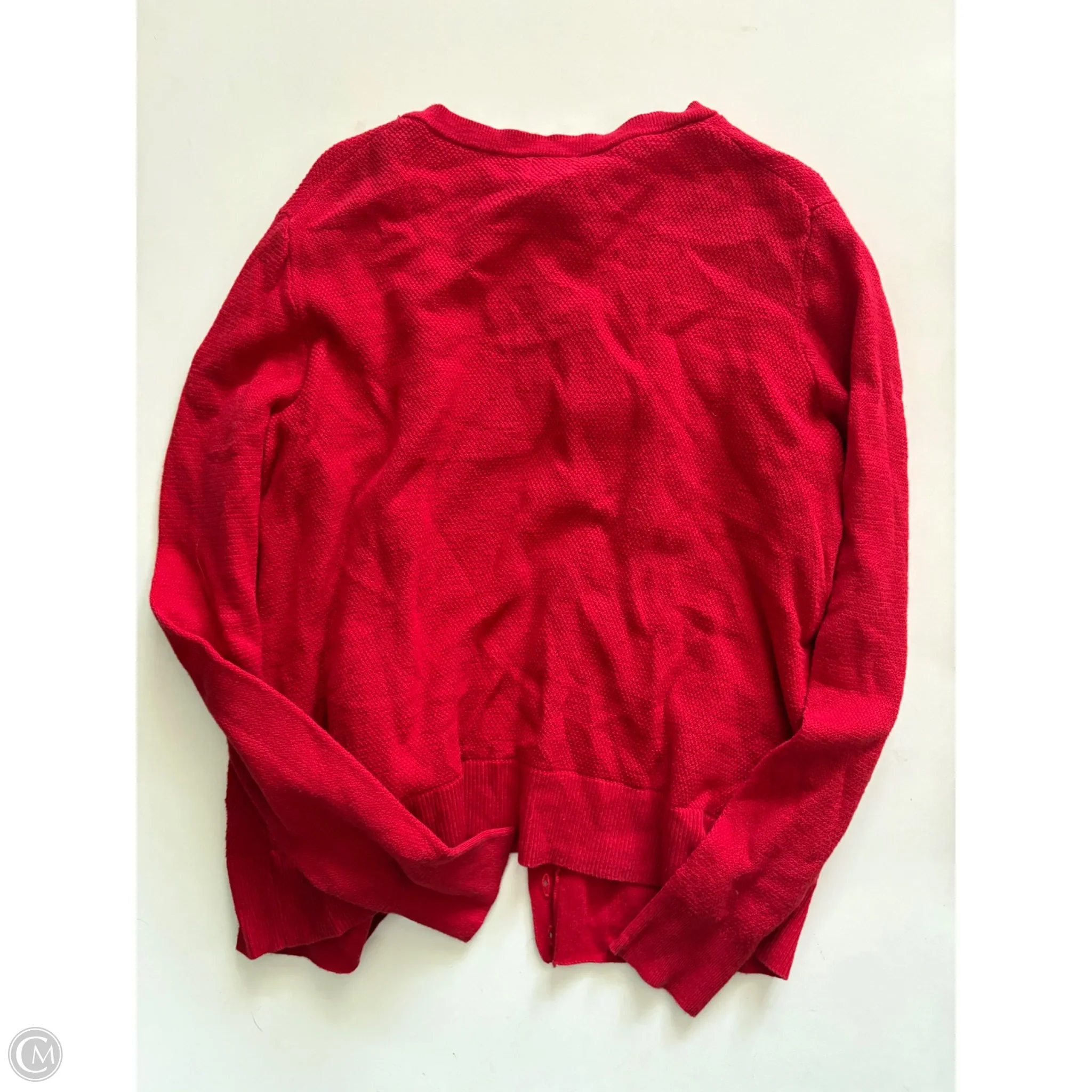 Sweater Cardigan By A New Day In Red, Size: M - Image 2