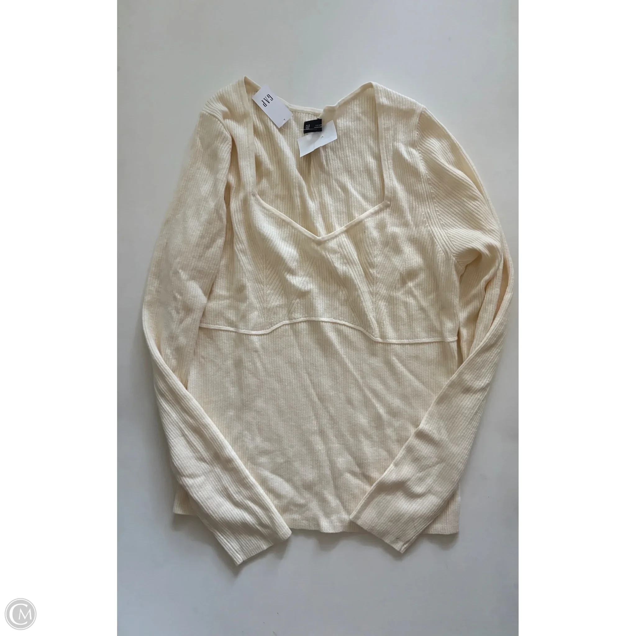 Sweater By Gap In Cream, Size: M - Image 1