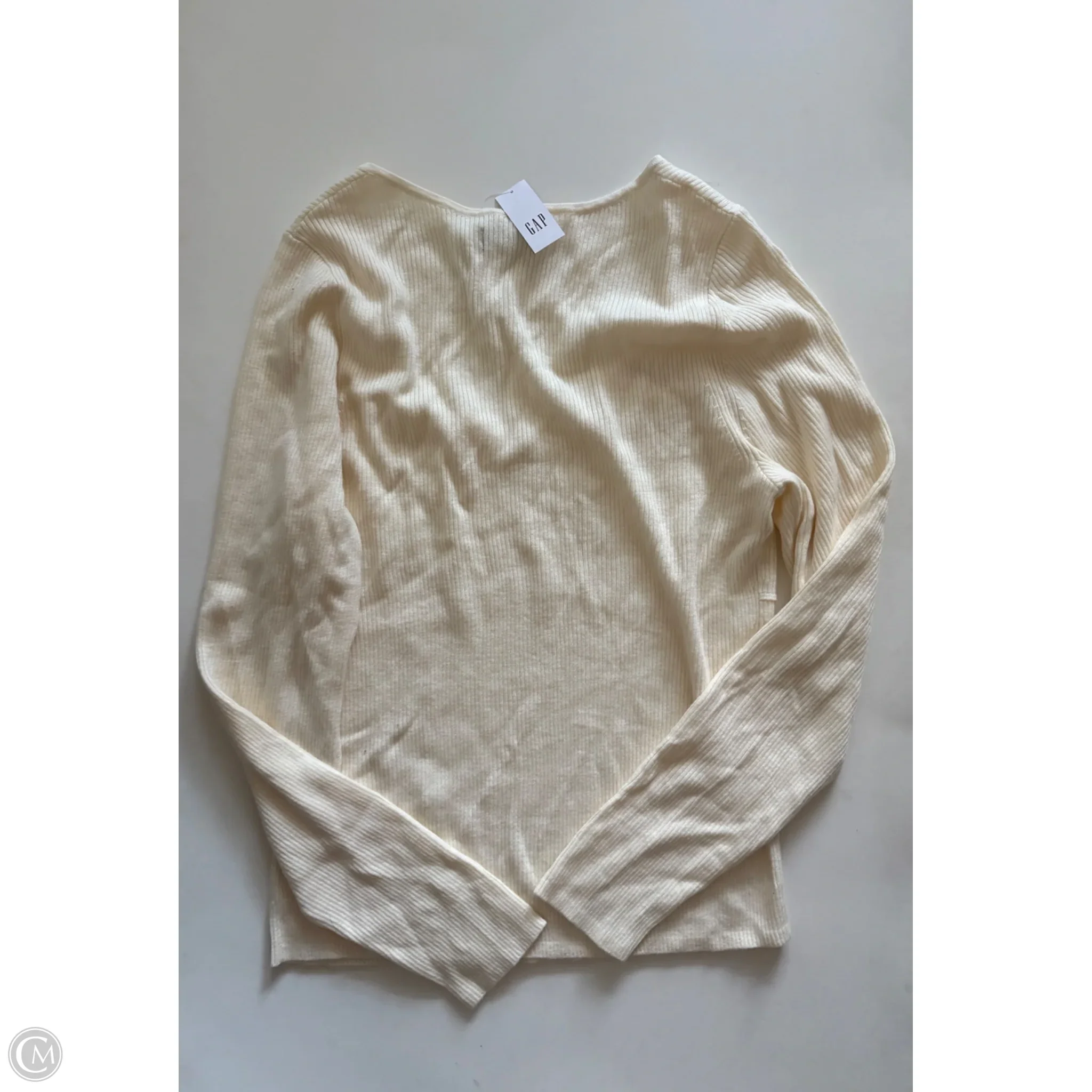 Sweater By Gap In Cream, Size: M - Image 2