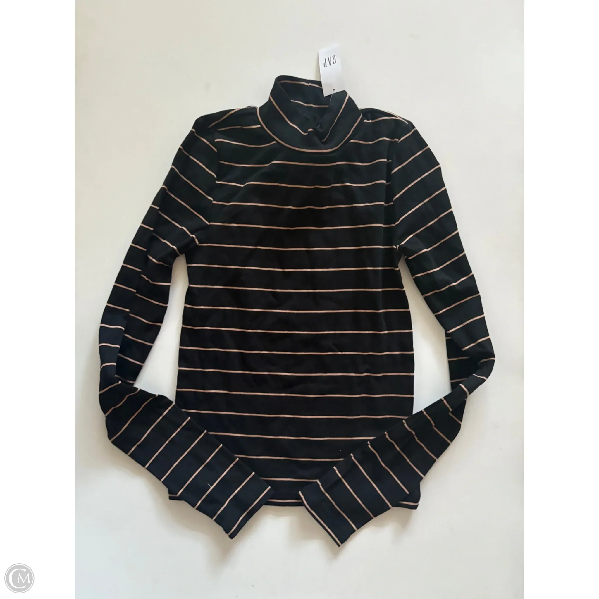 Top Long Sleeve By Gap In Striped Pattern, Size: Xs - Image 1