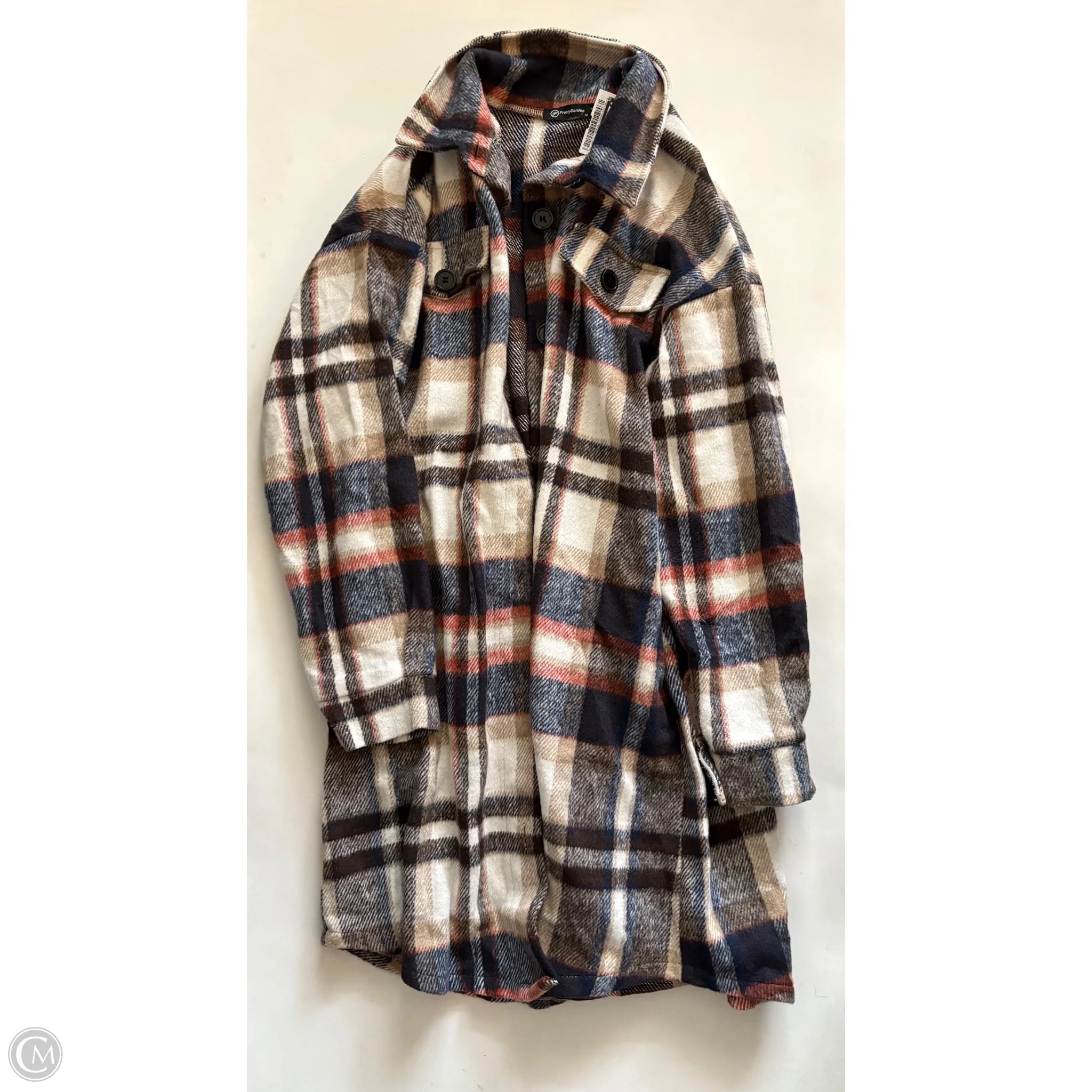 Coat Other By Prettygarden In Plaid Pattern, Size: M - Image 1