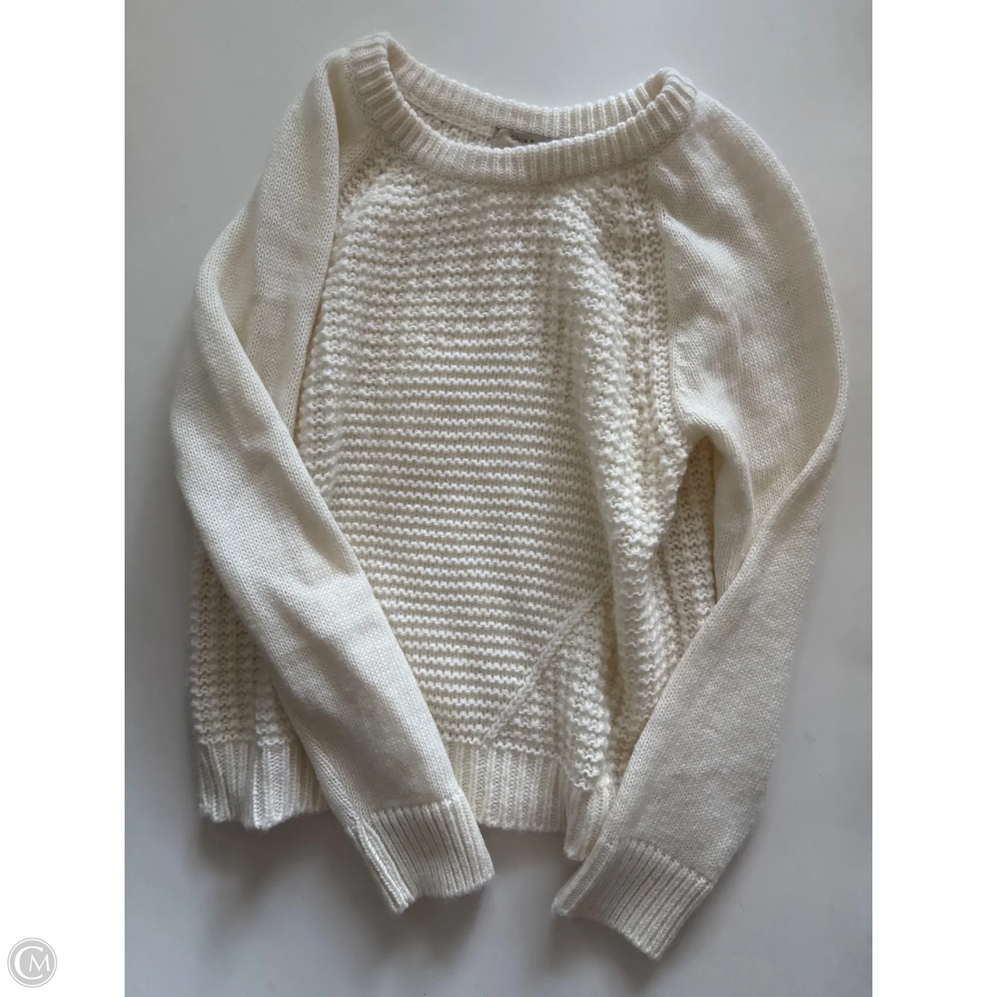 Sweater By sILVIA NOVEII In Cream, Size: L - Image 1