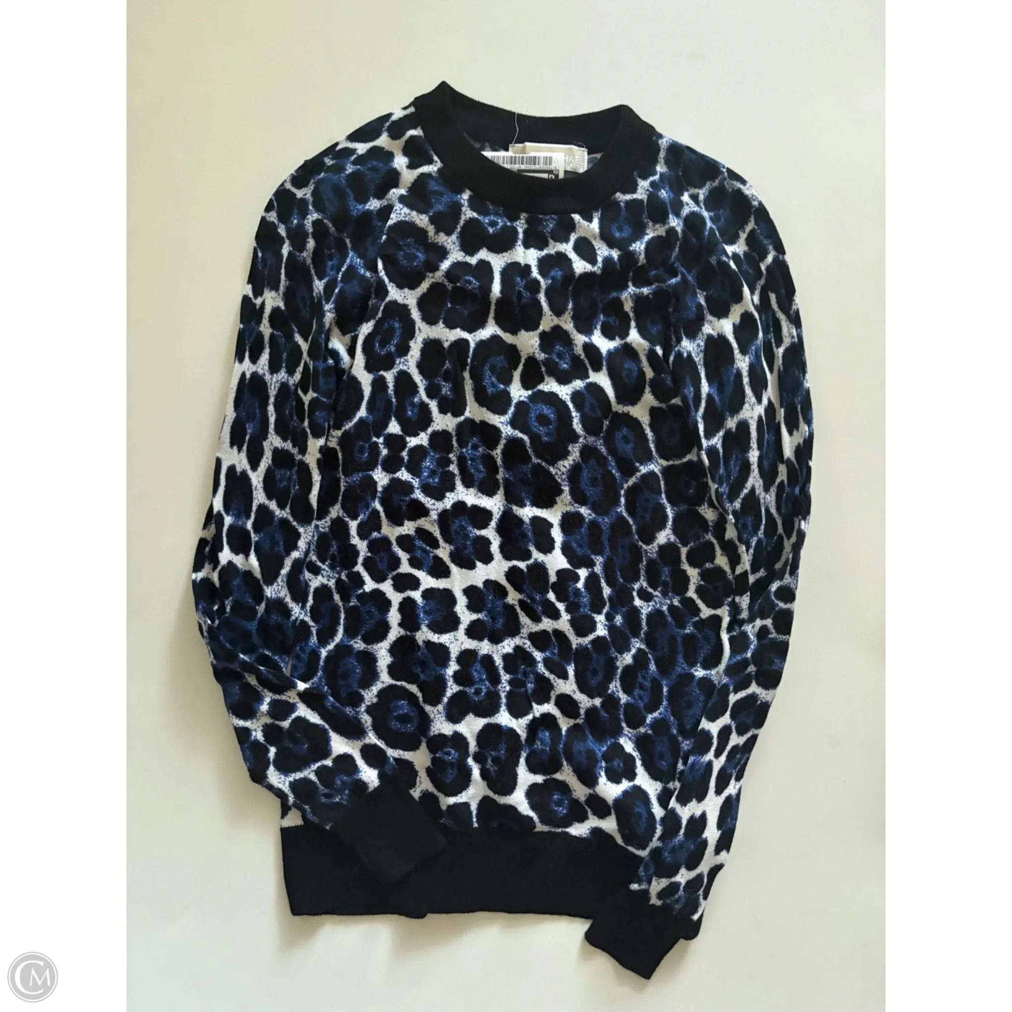 Sweater Designer By Michael Kors In Animal Print, Size: S - Image 1