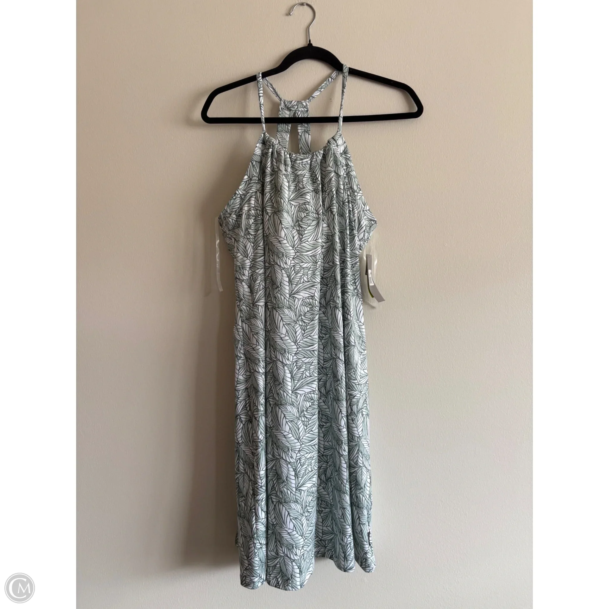 Dress Casual Midi By Eddie Bauer In Green, Size: L - Image 1