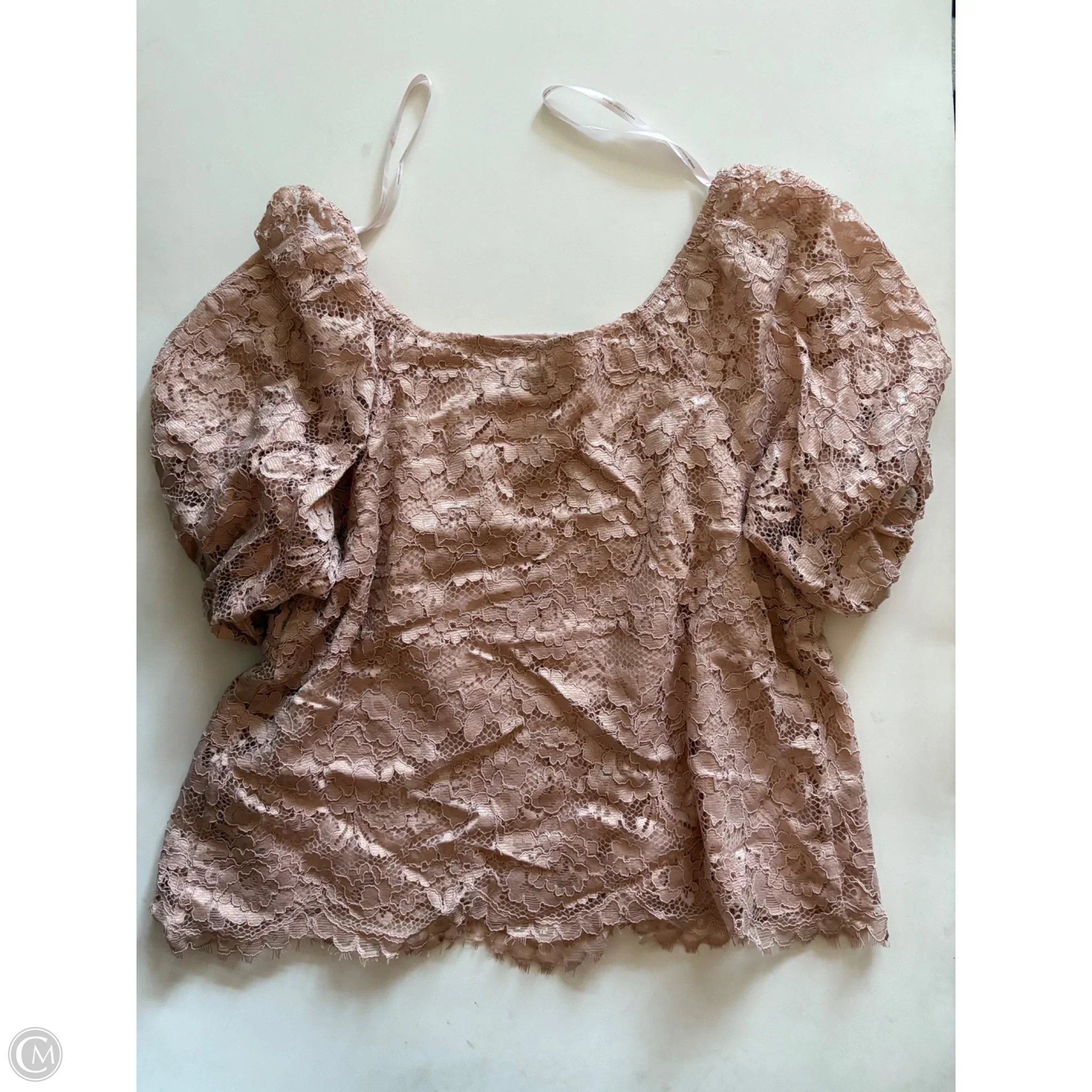 Top Long Sleeve By Nanette By Nanette Lepore In Tan, Size: M - Image 2