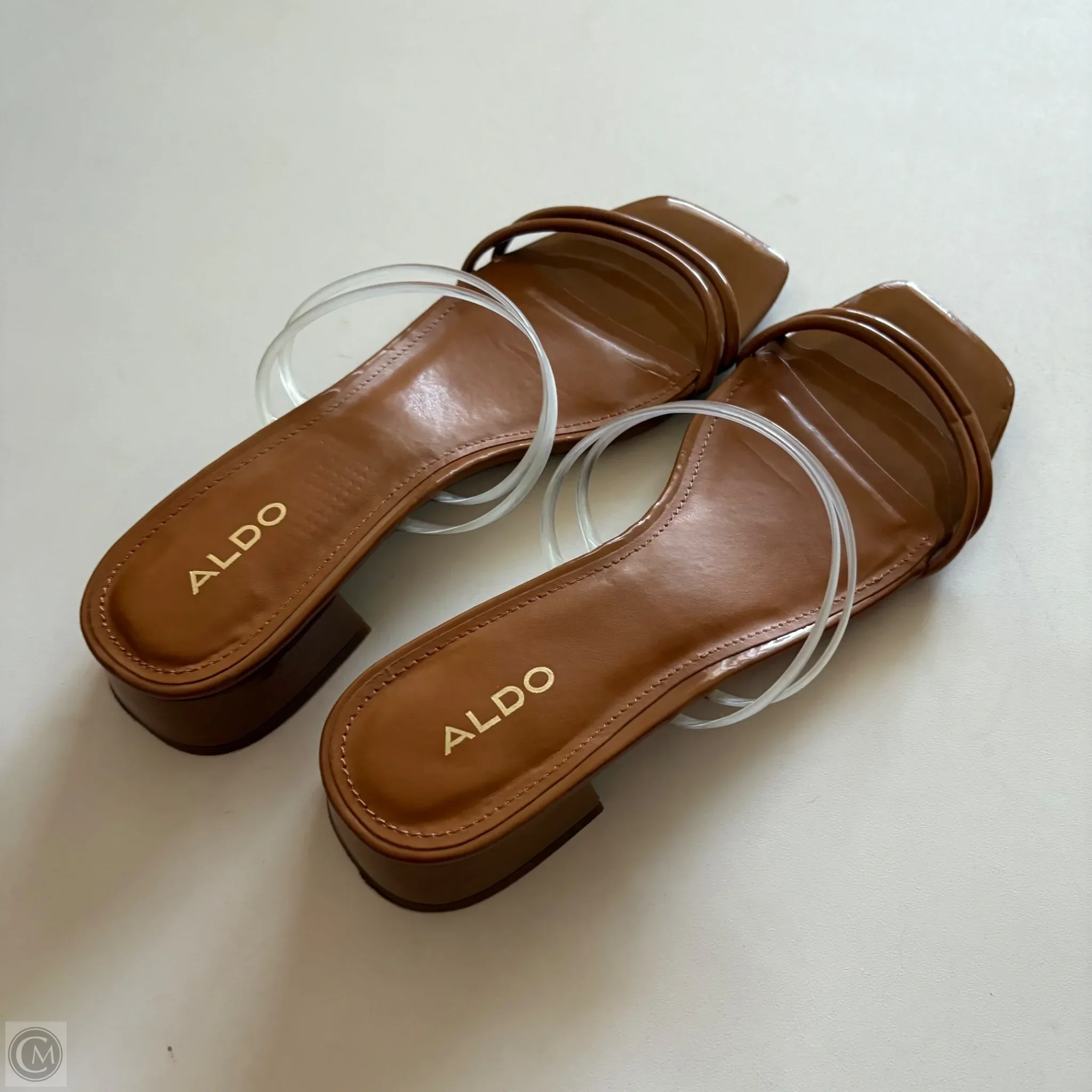 Sandals Heels Block By Aldo In Brown, Size: 9 - Image 2