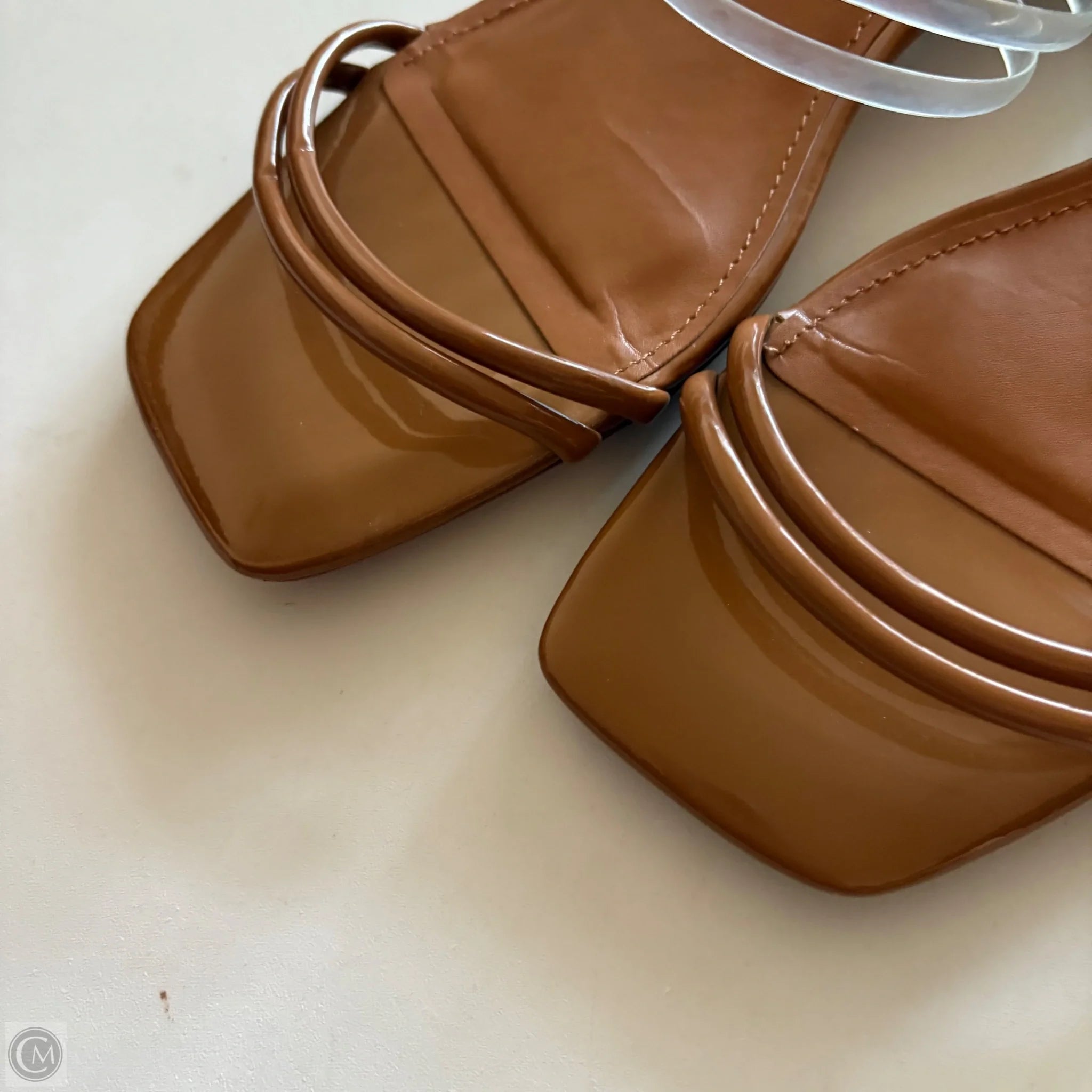Sandals Heels Block By Aldo In Brown, Size: 9 - Image 3