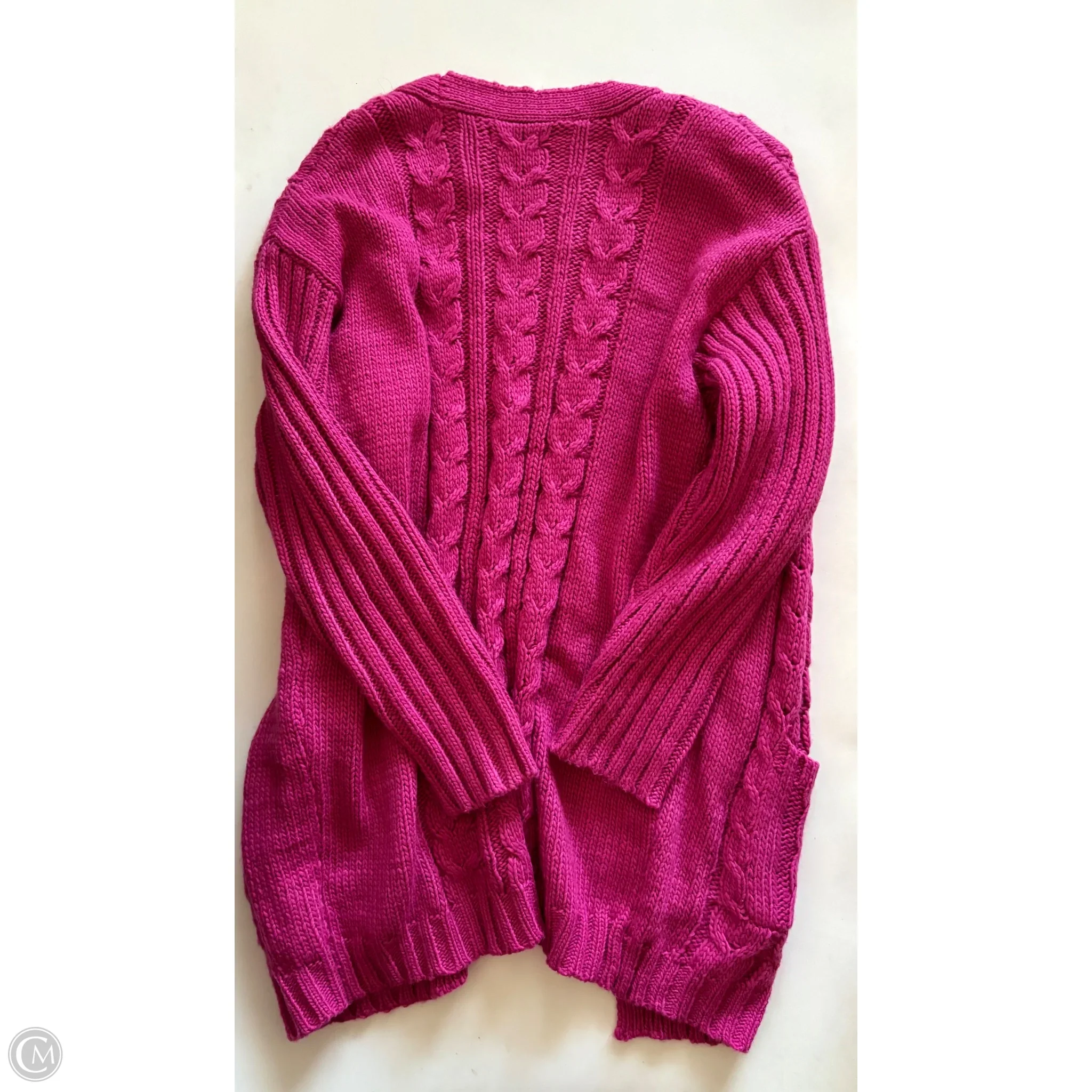 Sweater Cardigan By Shoedazzle In Pink, Size: L - Image 2