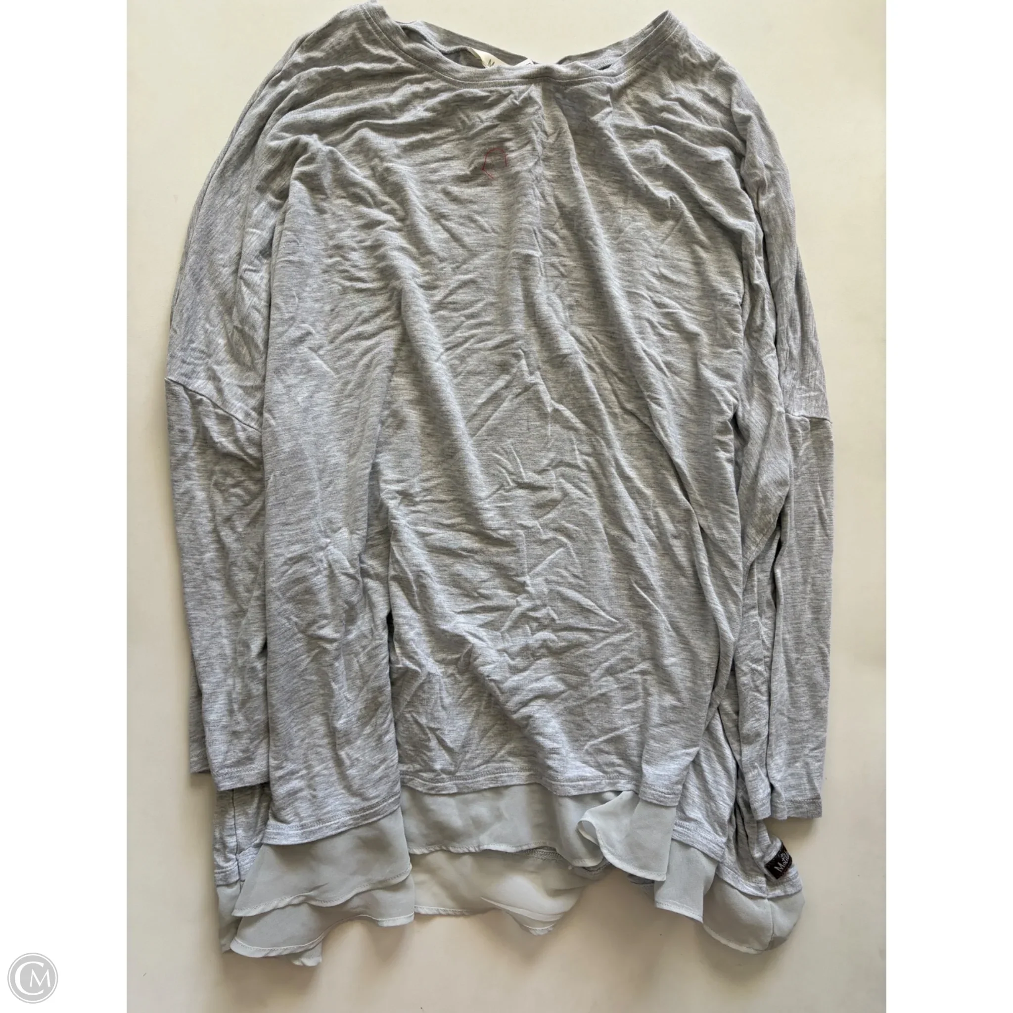 Top Long Sleeve By Matilda Jane In Grey, Size: 2x - Image 1
