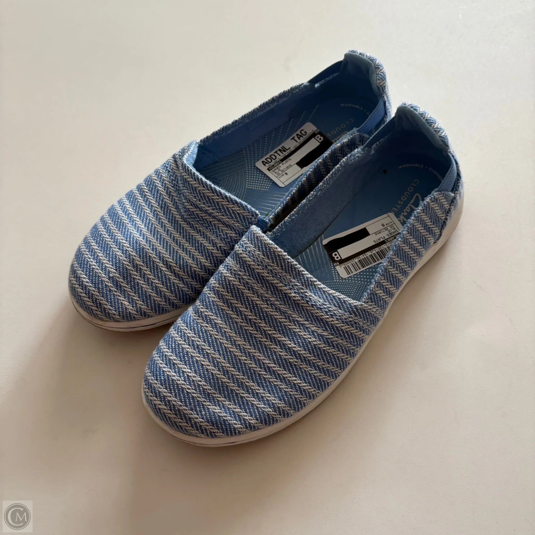 Shoes Flats By Clarks In Blue, Size: 9 - Image 1