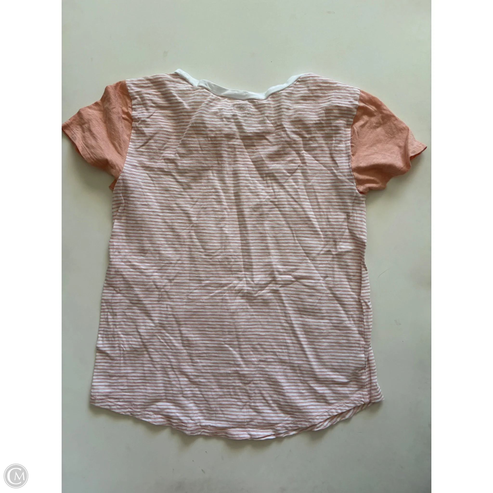 Top Short Sleeve By Loft In Striped Pattern, Size: S - Image 2