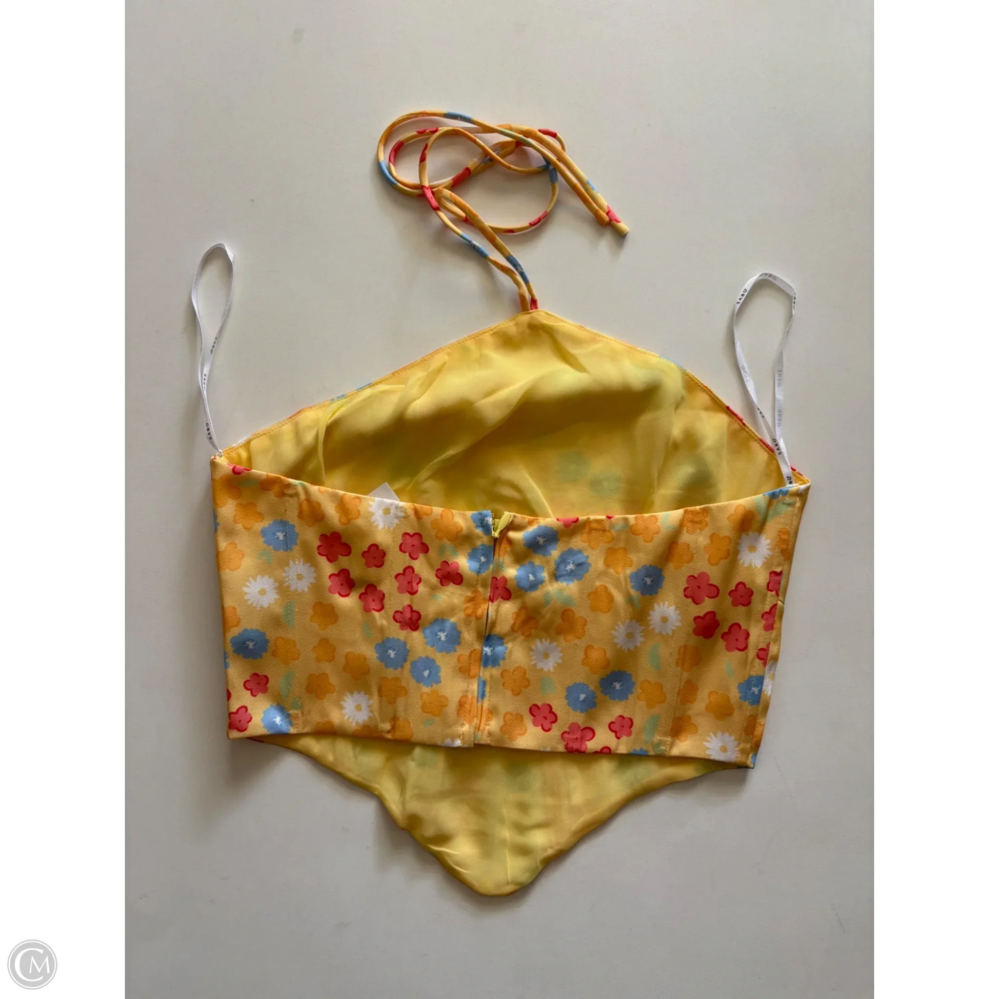 Top 2pc Short Sleeve By Sabo In Yellow, Size: M - Image 3
