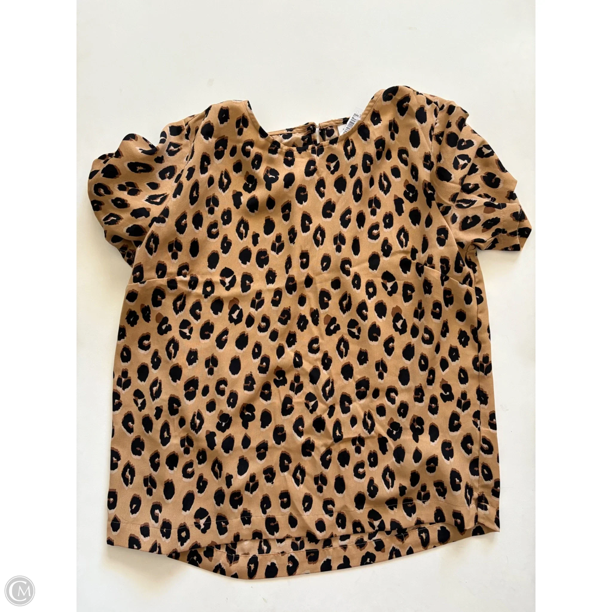 Blouse Short Sleeve By A New Day In Animal Print, Size: M - Image 1