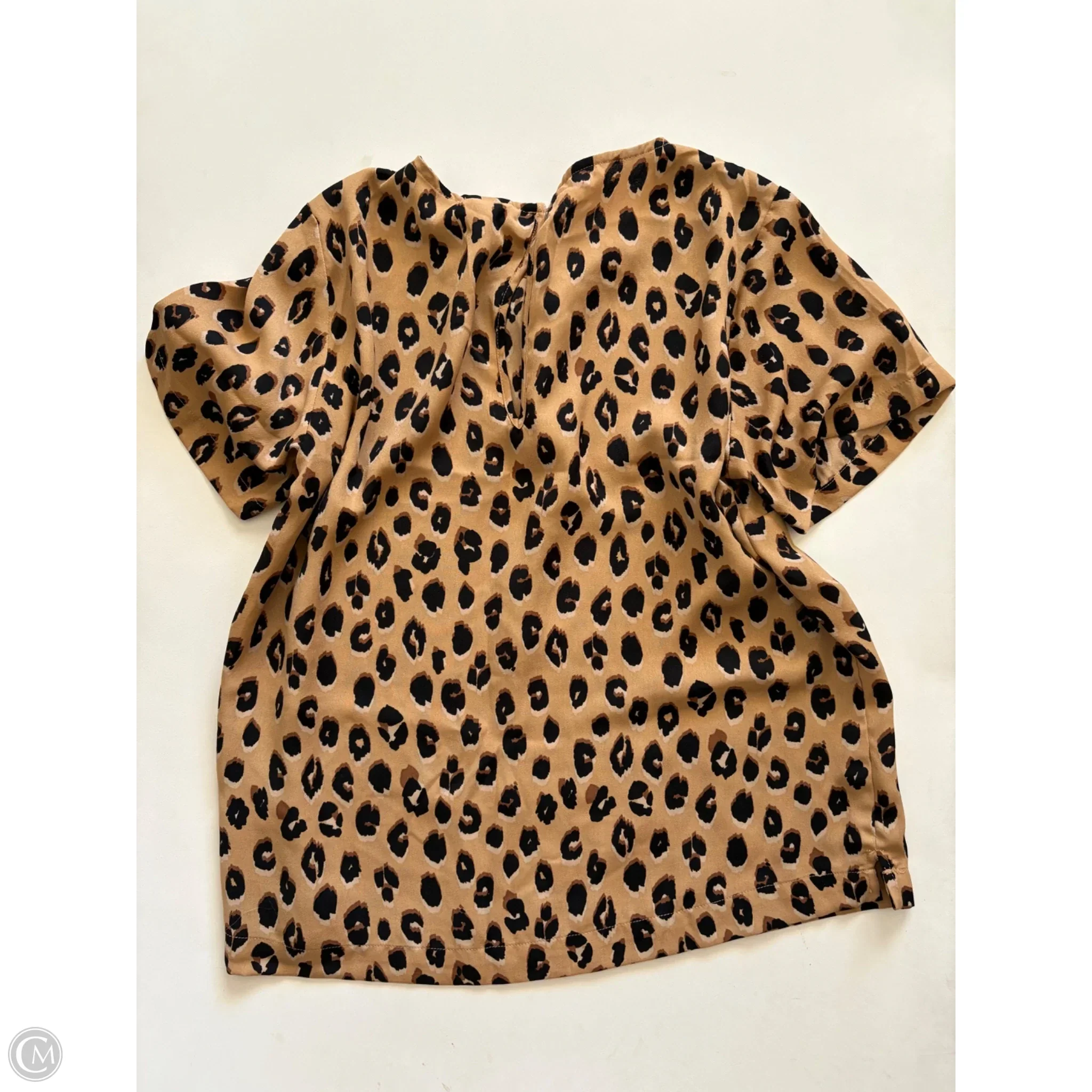 Blouse Short Sleeve By A New Day In Animal Print, Size: M - Image 2