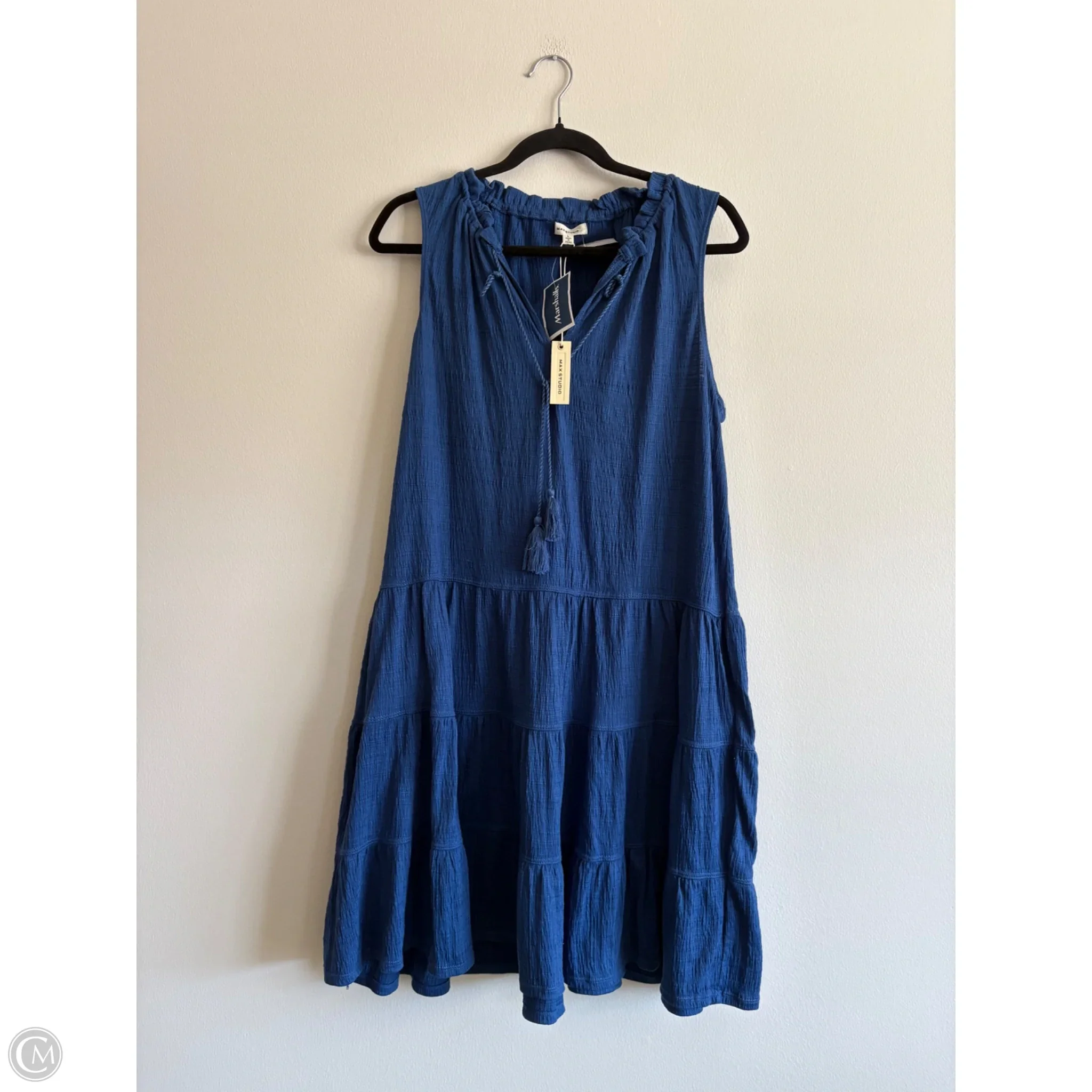 Dress Casual Maxi By Max Studio In Blue, Size: L - Image 1