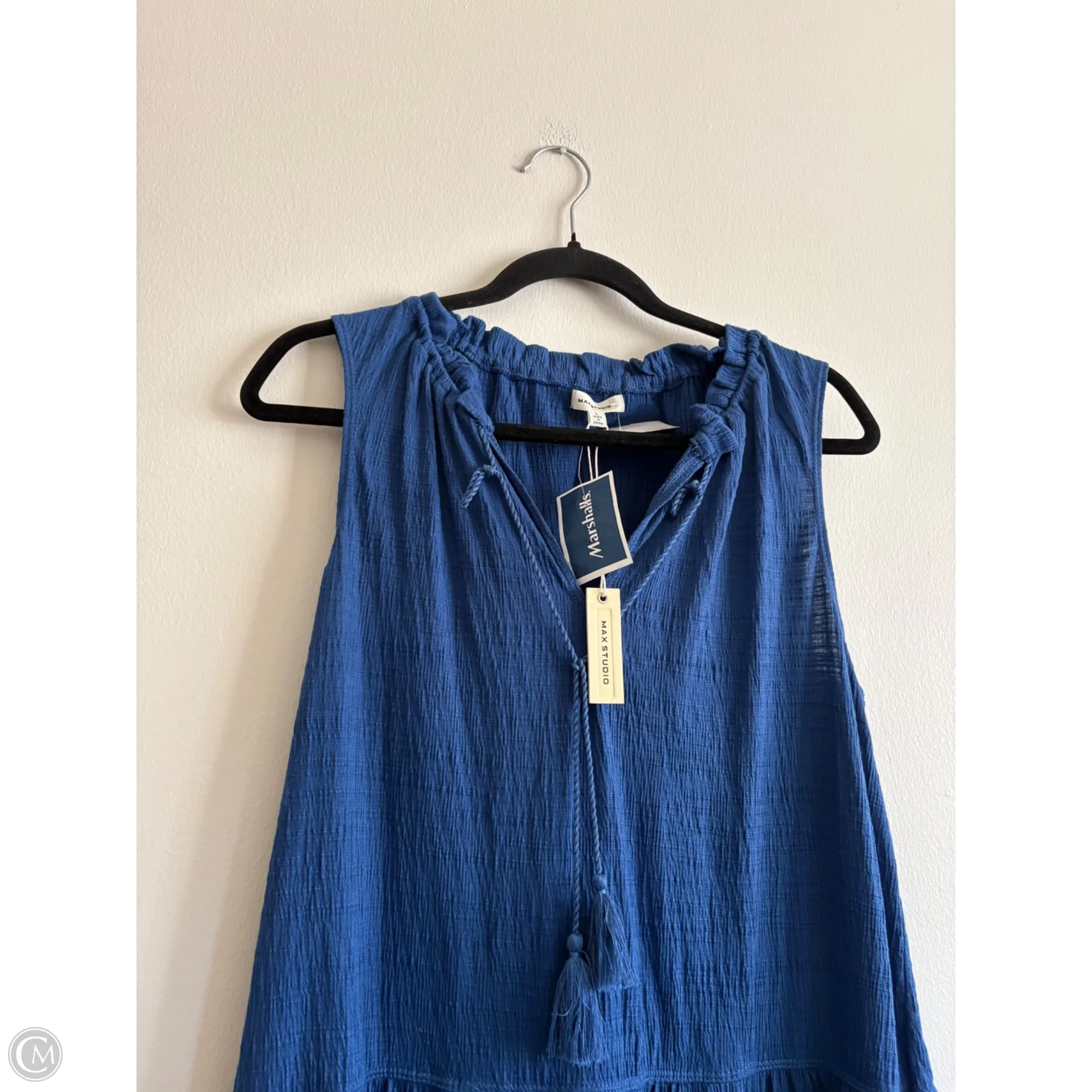 Dress Casual Maxi By Max Studio In Blue, Size: L - Image 3