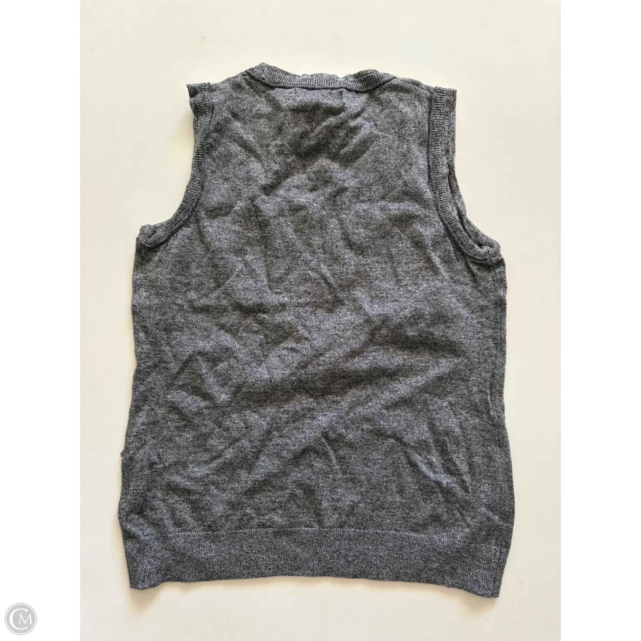 Sweater Short Sleeve By Calvin Klein In Grey, Size: S - Image 2