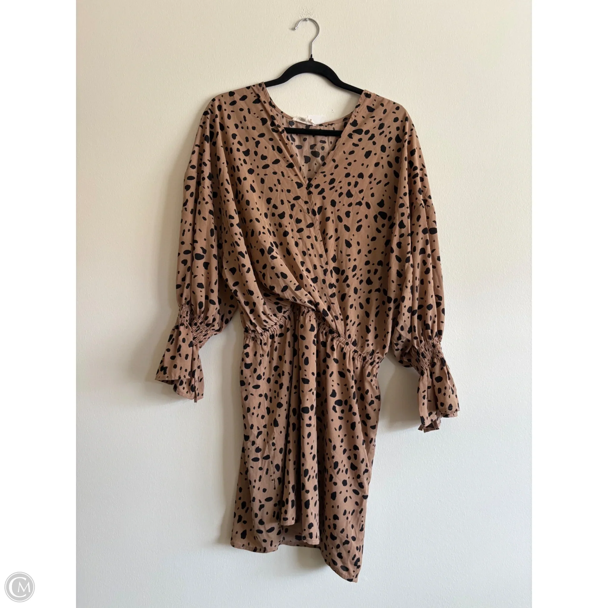 Dress Casual Midi By Eesome In Animal Print, Size: L - Image 1