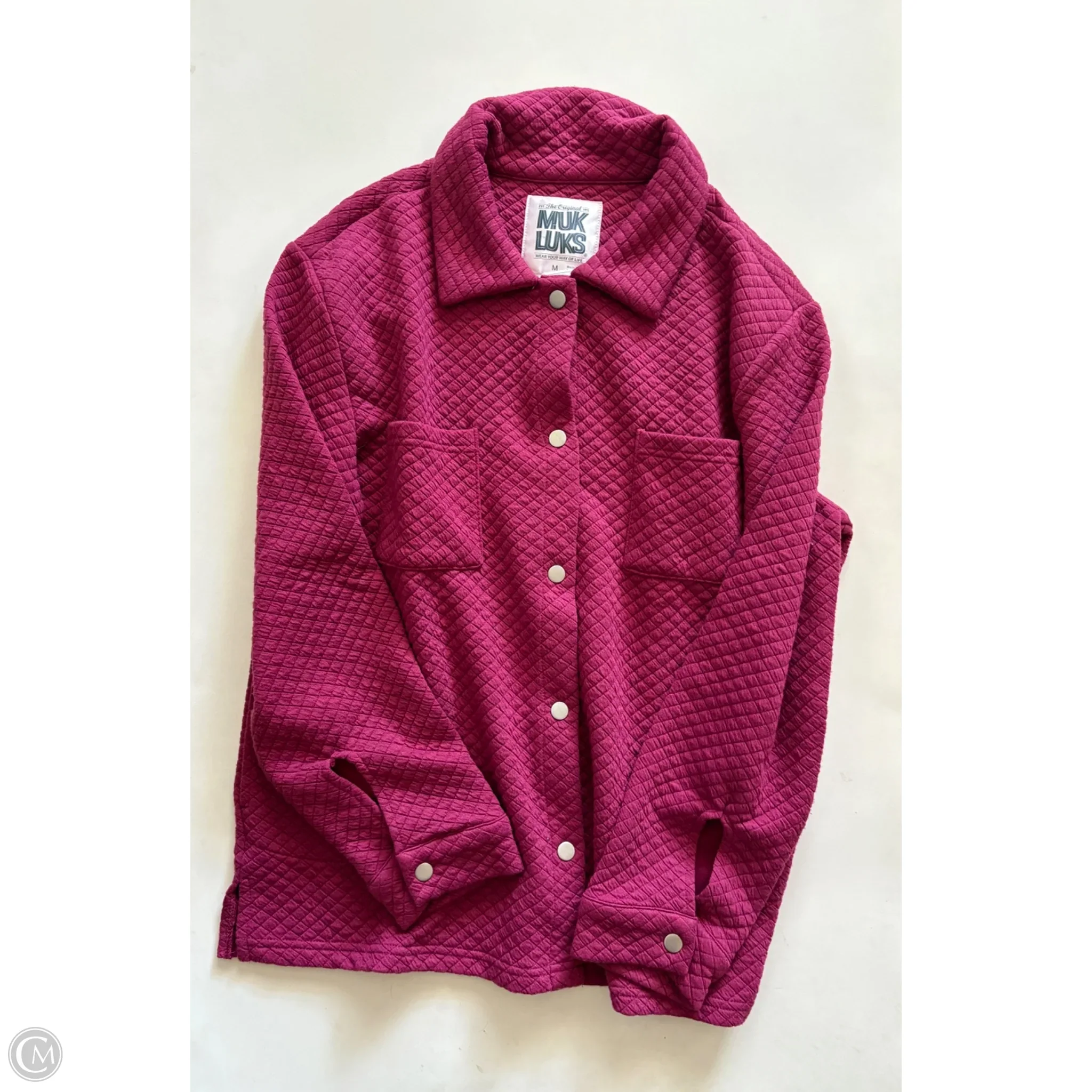 Jacket Puffer & Quilted By Muk Luks In Purple, Size: M - Image 1