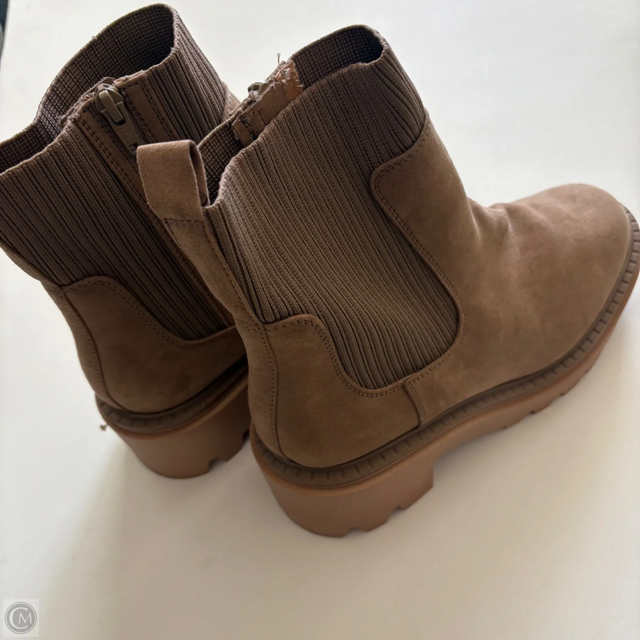Boots Ankle Heels By Universal Thread In Brown, Size: 10 - Image 2