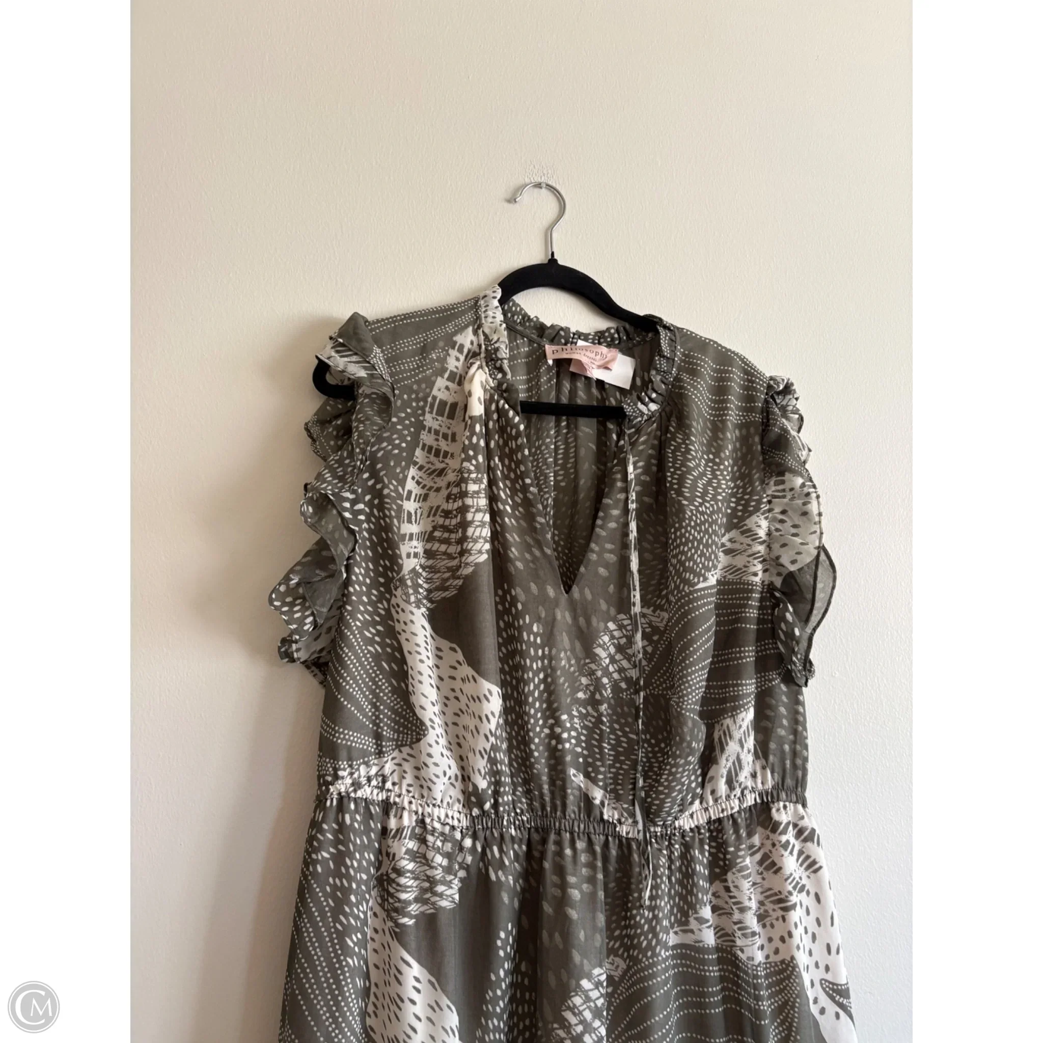Dress Casual Midi By Philosophy In Green, Size: 2x - Image 3
