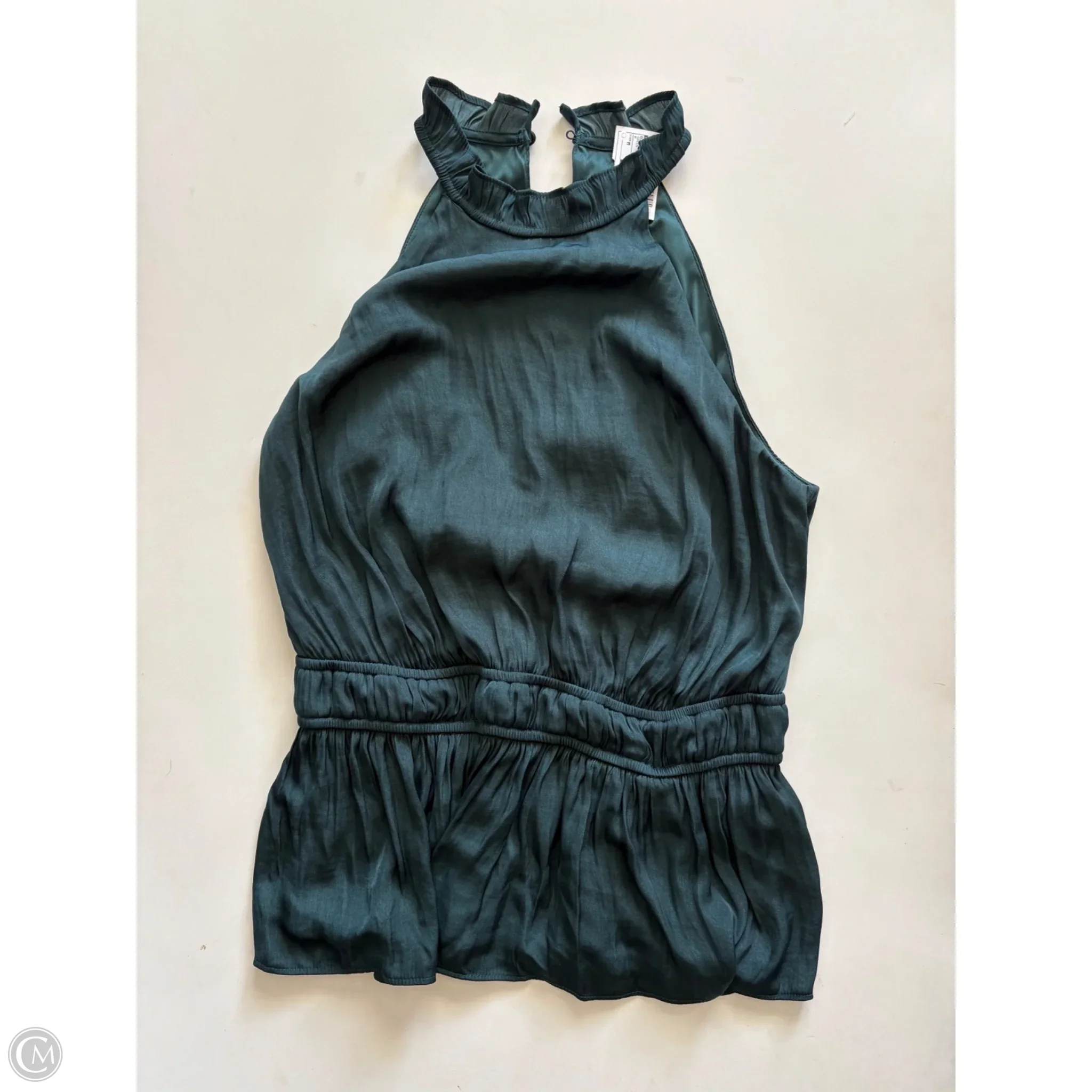 Blouse Sleeveless By Nine West Apparel In Green, Size: M - Image 1