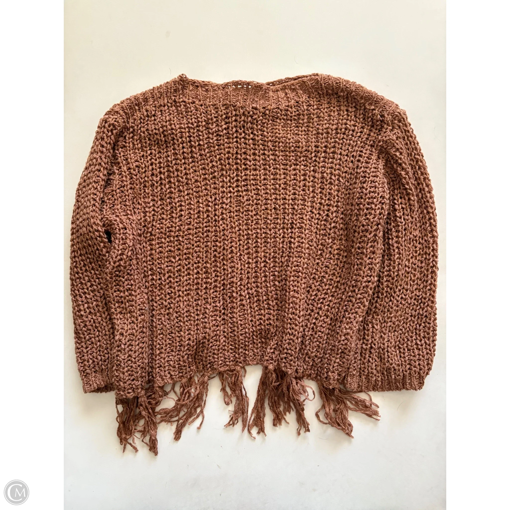 Sweater Short Sleeve By Altard State In Brown, Size: Xs - Image 1