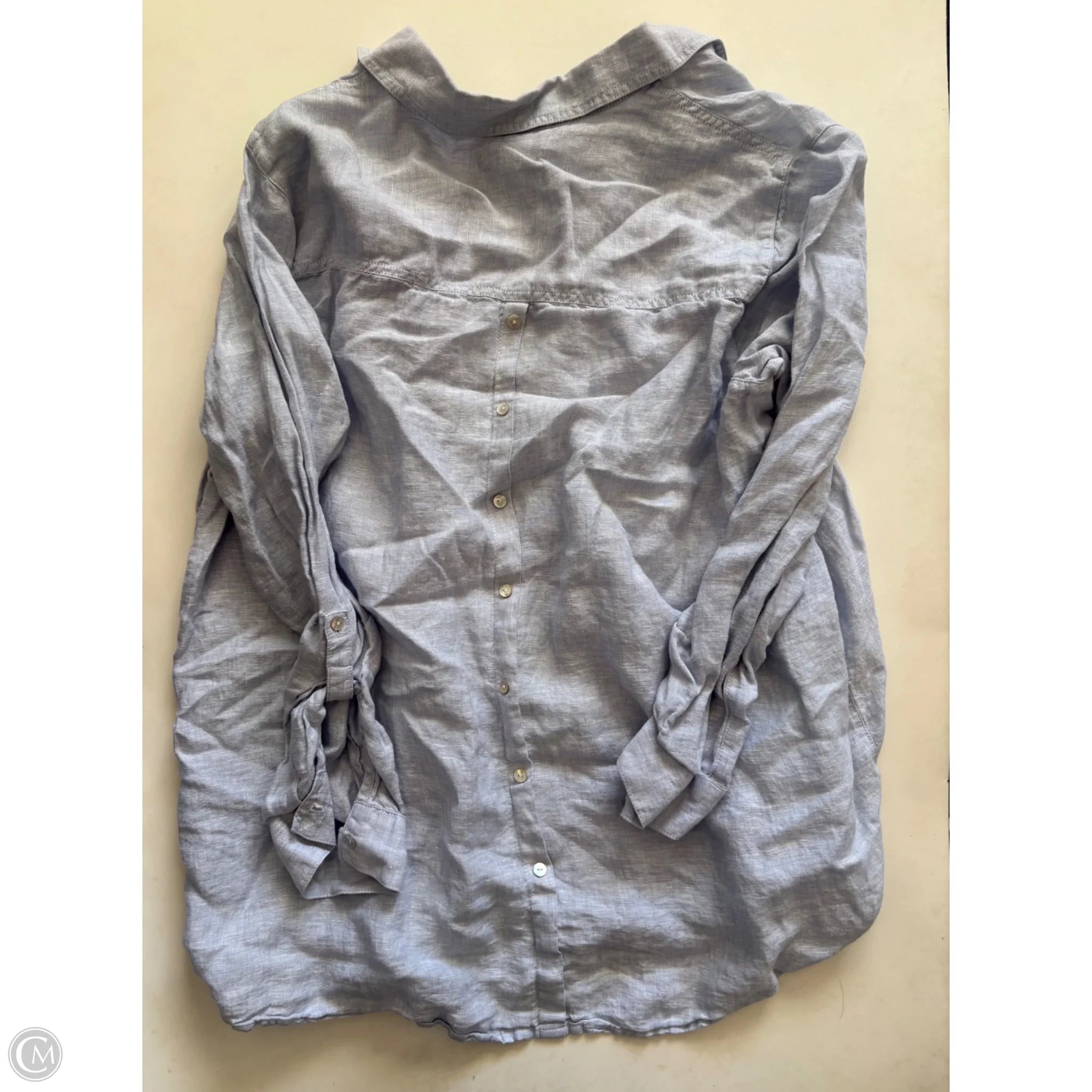 Top Long Sleeve By Tahari In Blue, Size: 1x - Image 2