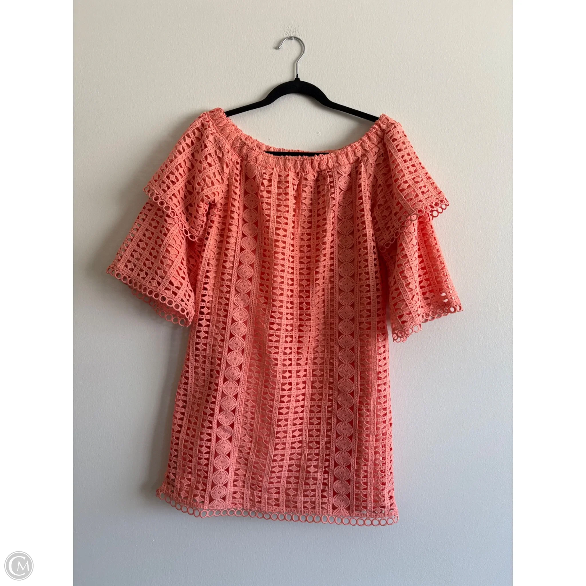 Dress Work By Pink Lily In Orange, Size: M - Image 1
