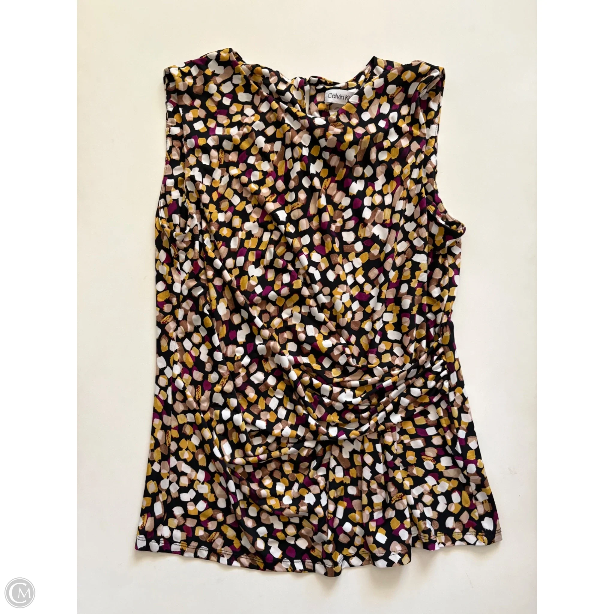 Blouse Sleeveless By Calvin Klein In Multi-colored, Size: M - Image 1